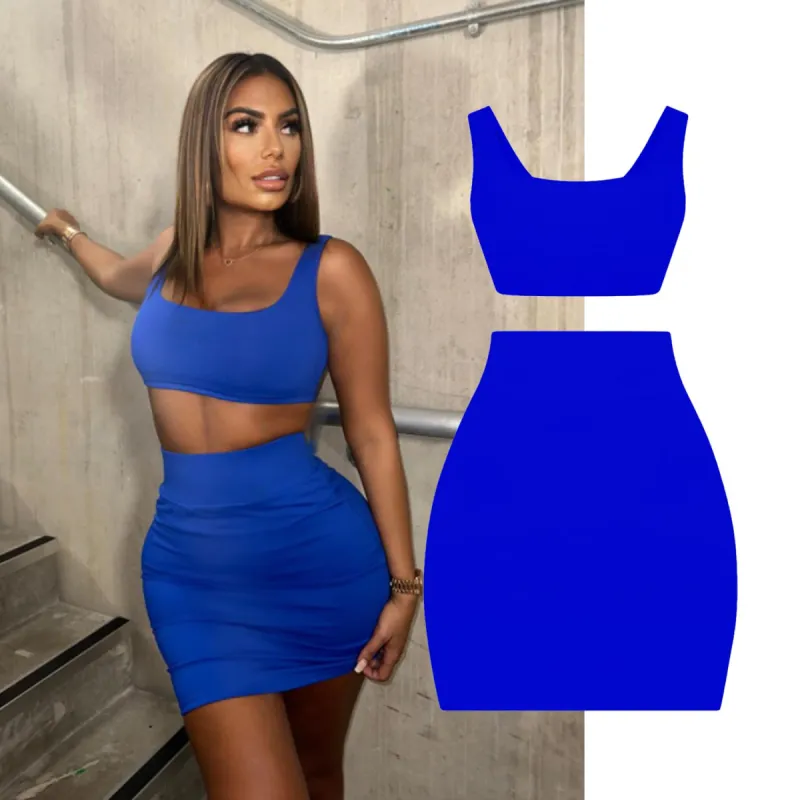 Escape Blue Soft Bandage Two Piece Mini sold by Honeyz