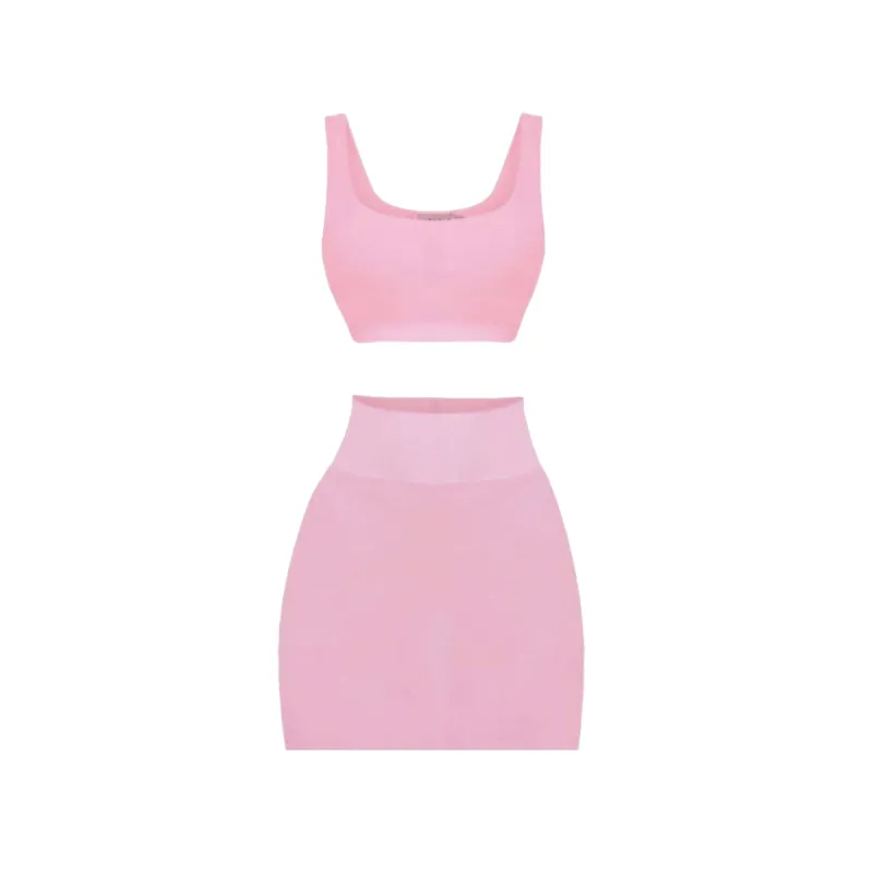 Pink Soft Bandage Two Piece Mini sold by Honeyz