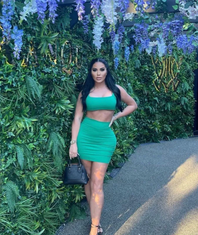 Green Two Piece Mini sold by Honeyz