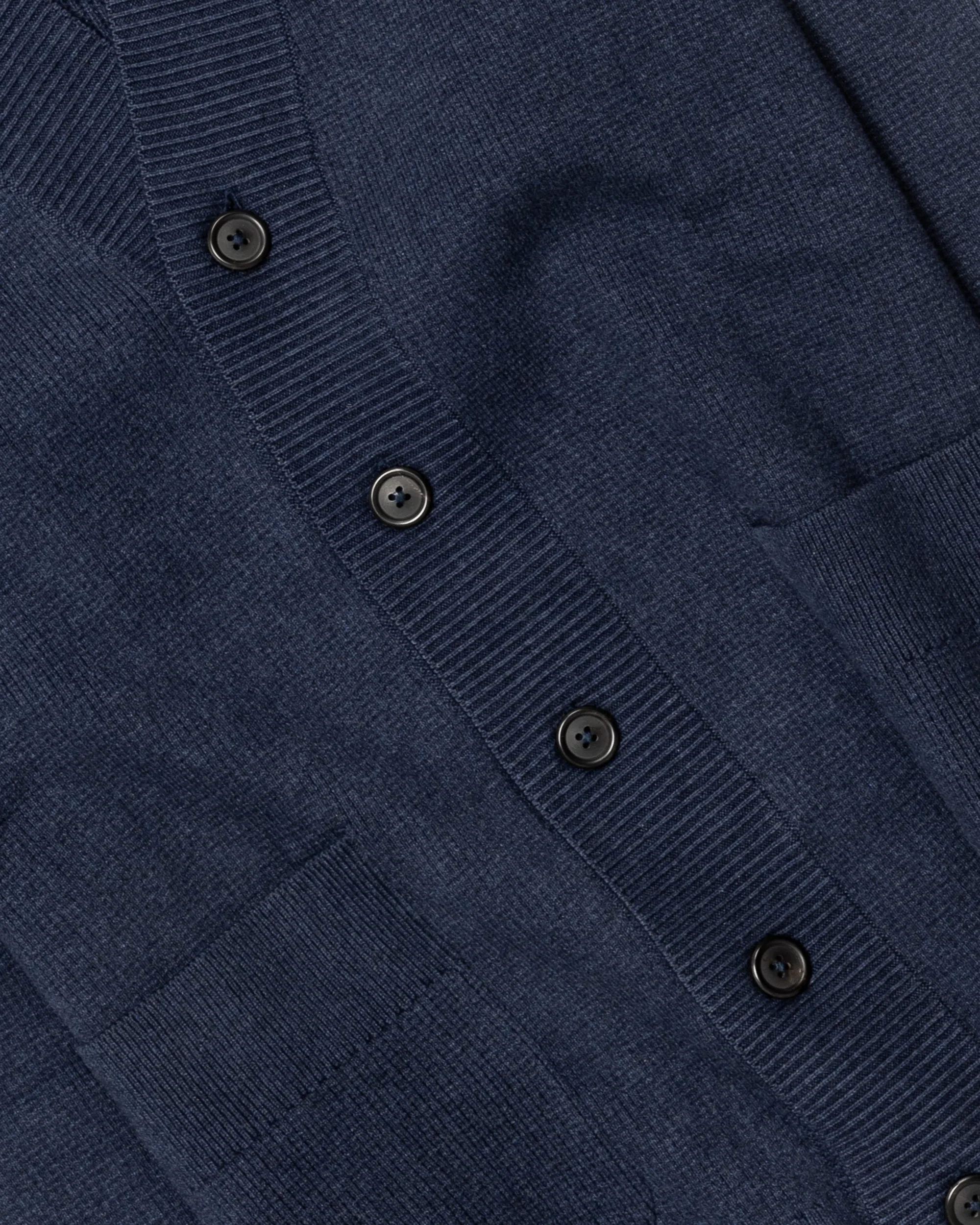 Organic Cotton Cardigan in Indigo sold by The Umber & Ochre product image thumbnail 3