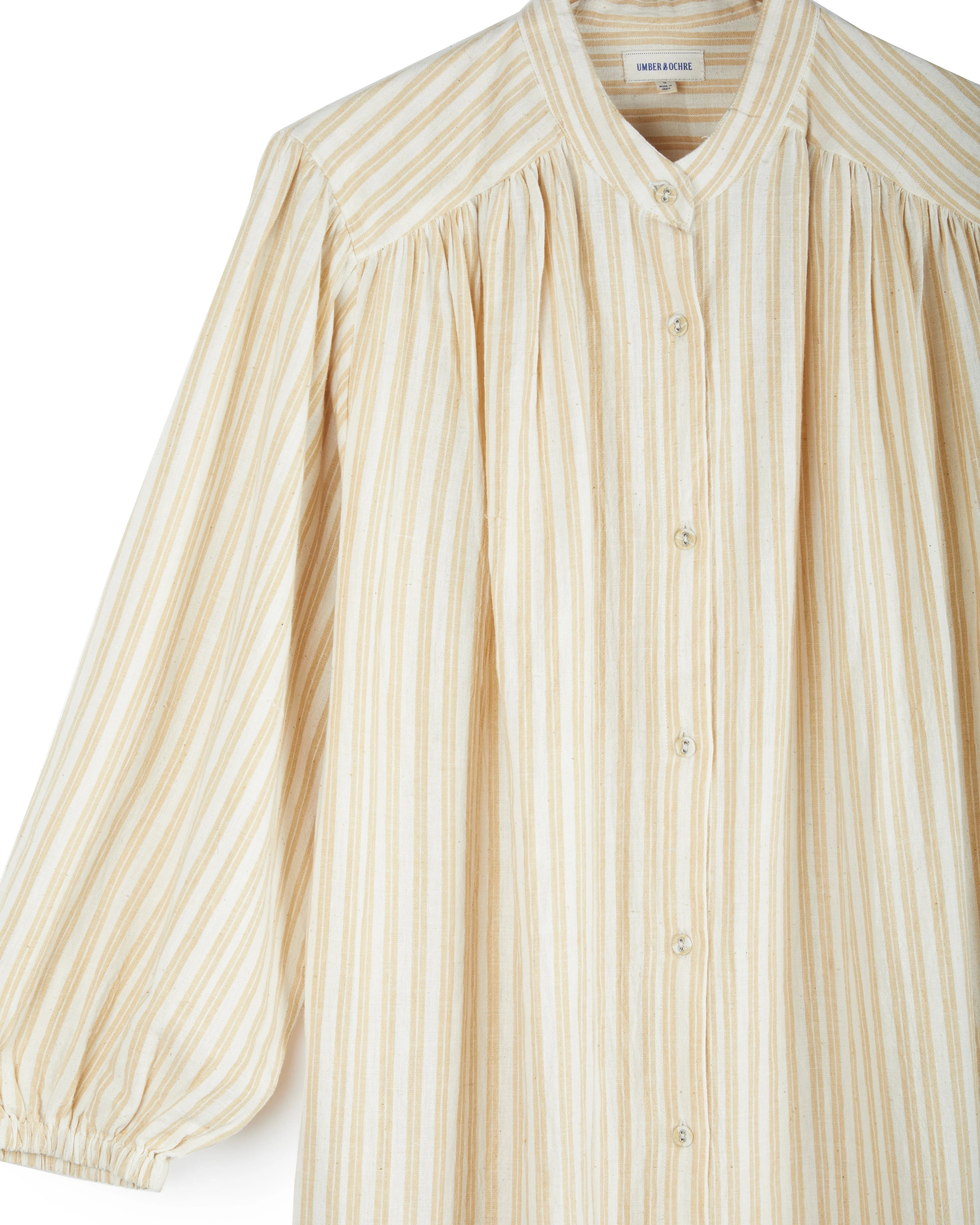 Samira Tunic in Yellow Stripes sold by The Umber & Ochre product image thumbnail 2