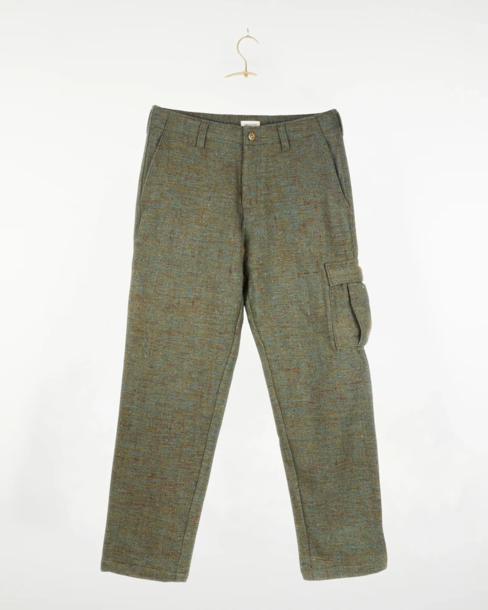 Malana Cargo Pant - Melange Wool in Marine sold by The Umber & Ochre product image thumbnail 5