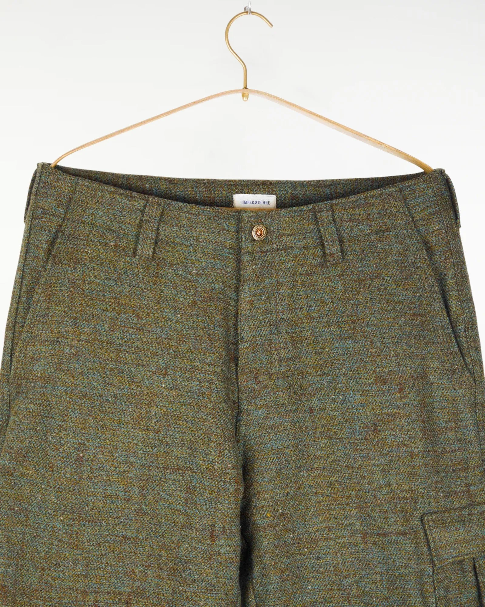 Malana Cargo Pant - Melange Wool in Marine sold by The Umber & Ochre product image thumbnail 4