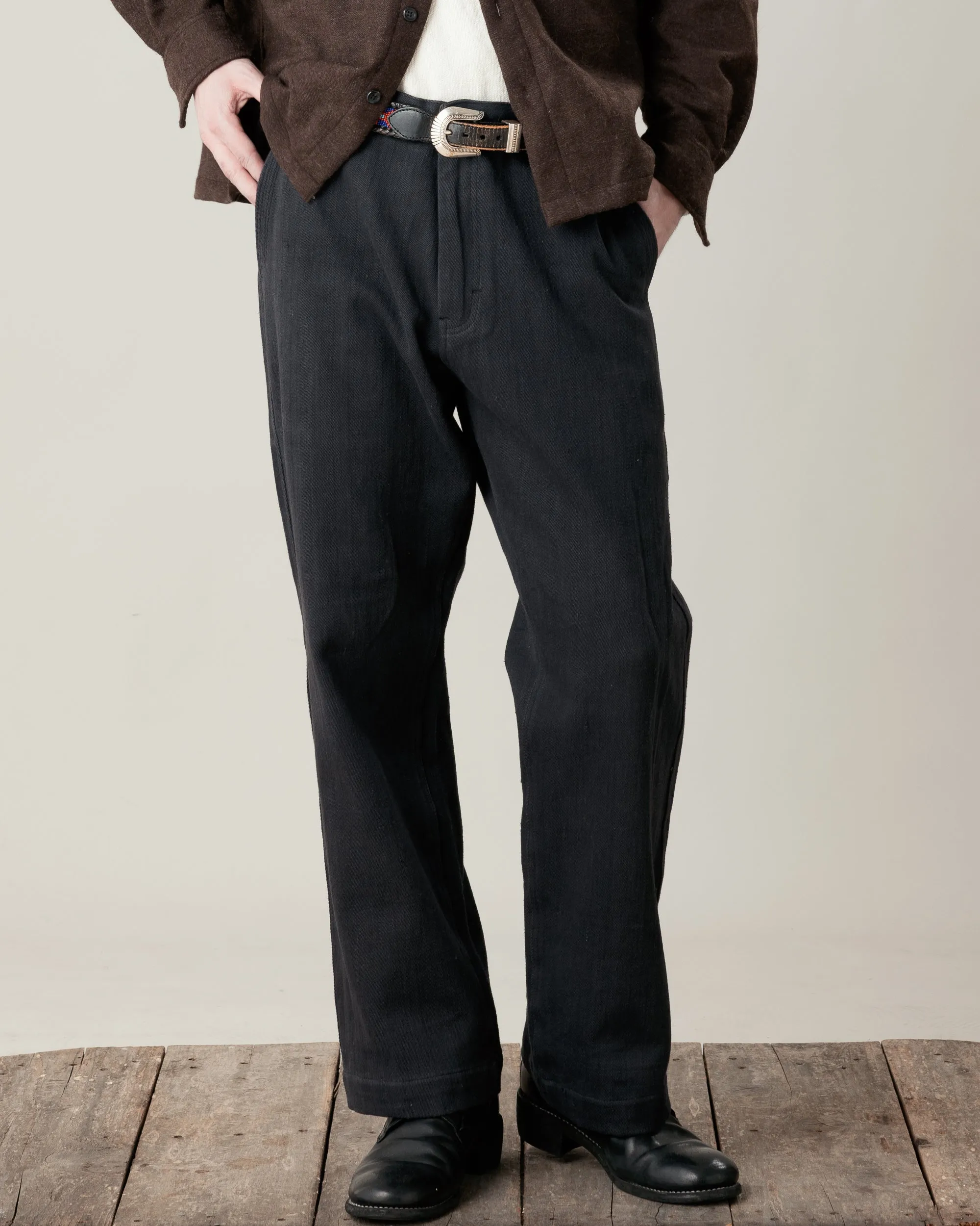 Tamal Pant Cotton Twill Black sold by The Umber & Ochre product image thumbnail 2