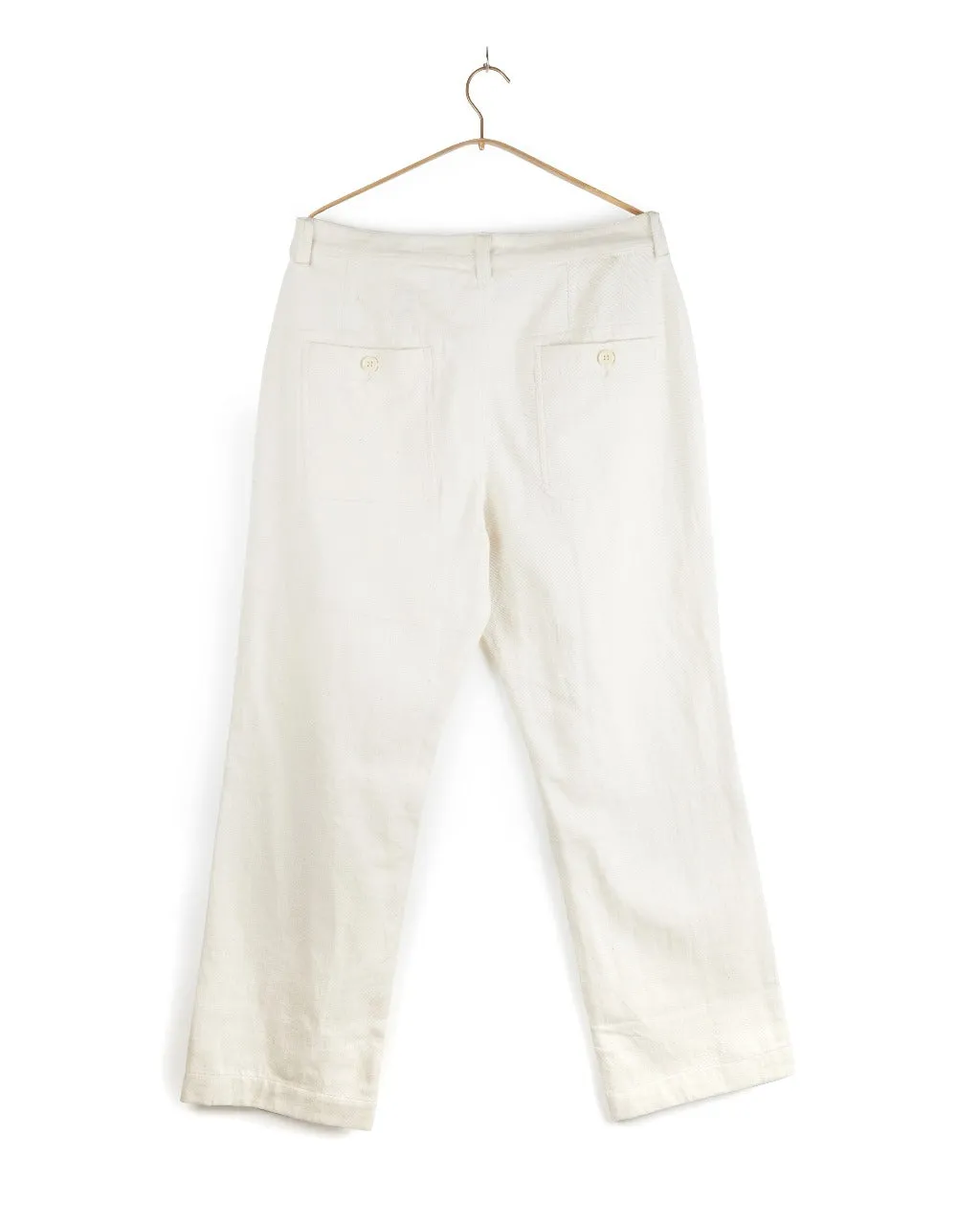 WOMEN TAMAL PANT COTTON DENIM IN NATURAL sold by The Umber & Ochre product image thumbnail 4