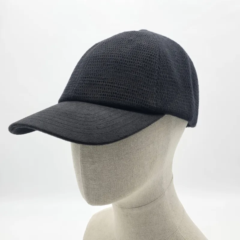 Cap in Honeycomb Black made by The Umber & Ochre