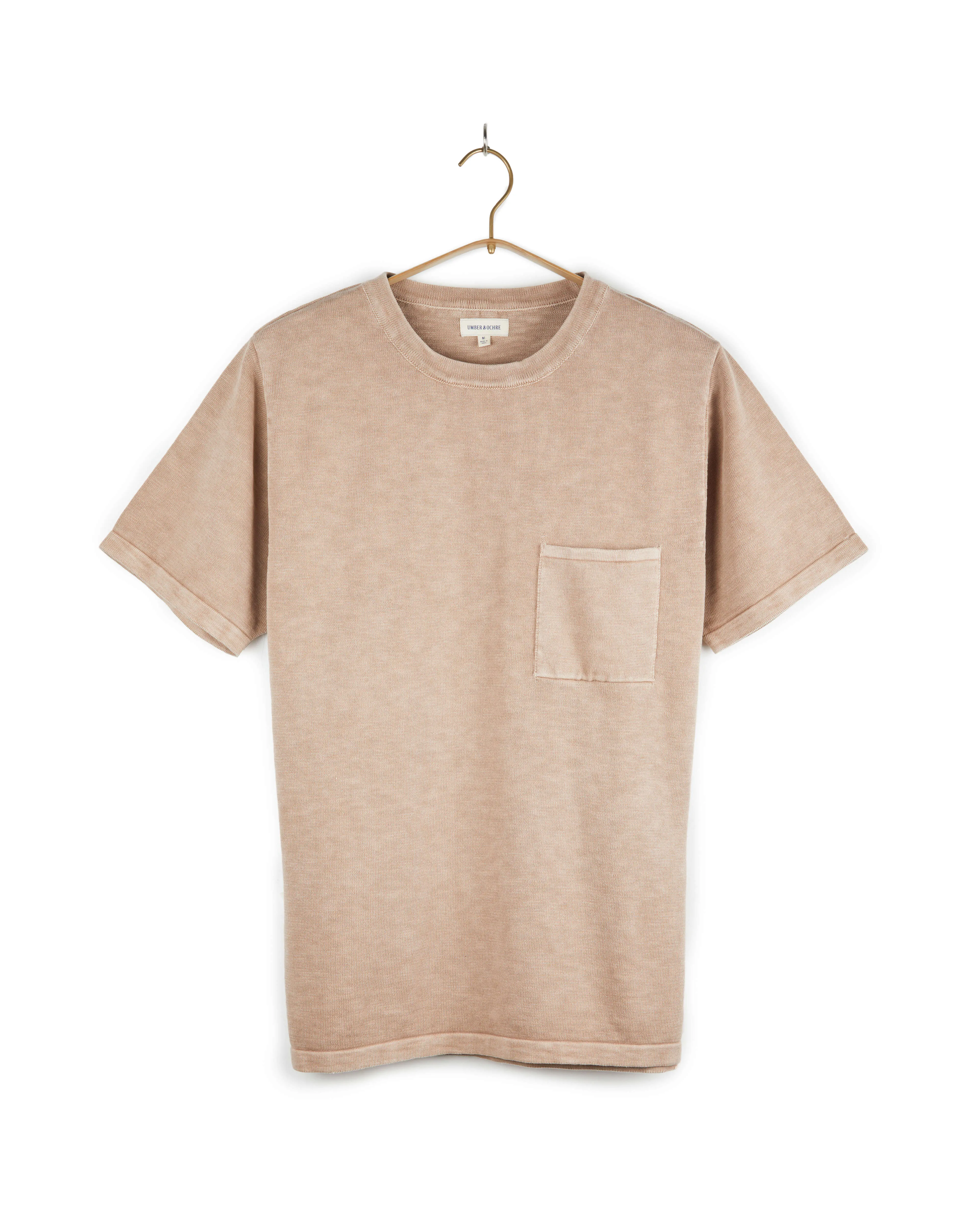 Azad S/S Pocket Knit Tee Tea sold by The Umber & Ochre product image thumbnail 5