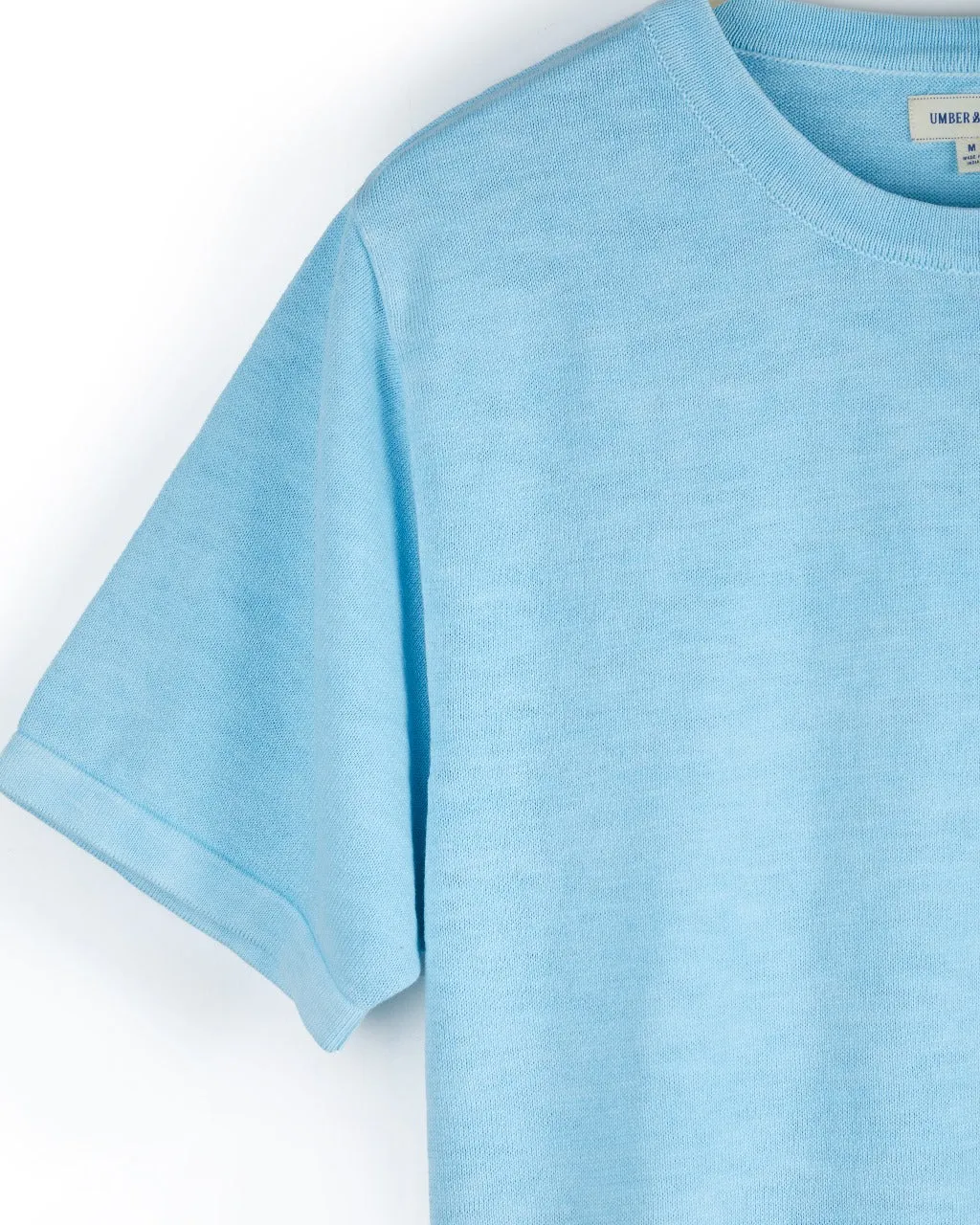 Azad S/S Pocket Knit Tee Sky Blue sold by The Umber & Ochre product image thumbnail 5