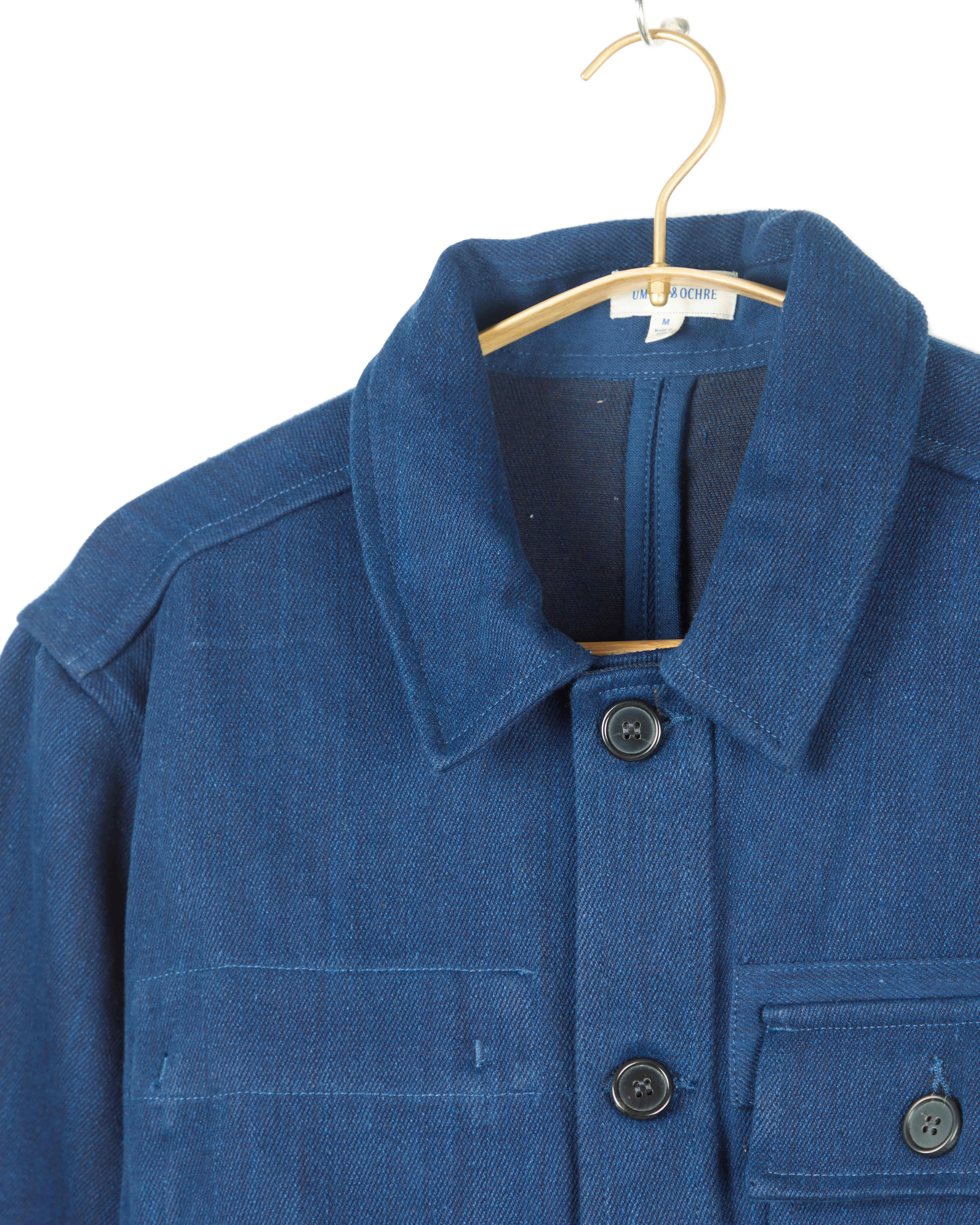 Akash Chore Coat Denim Twill in Indigo sold by The Umber & Ochre product image thumbnail 4