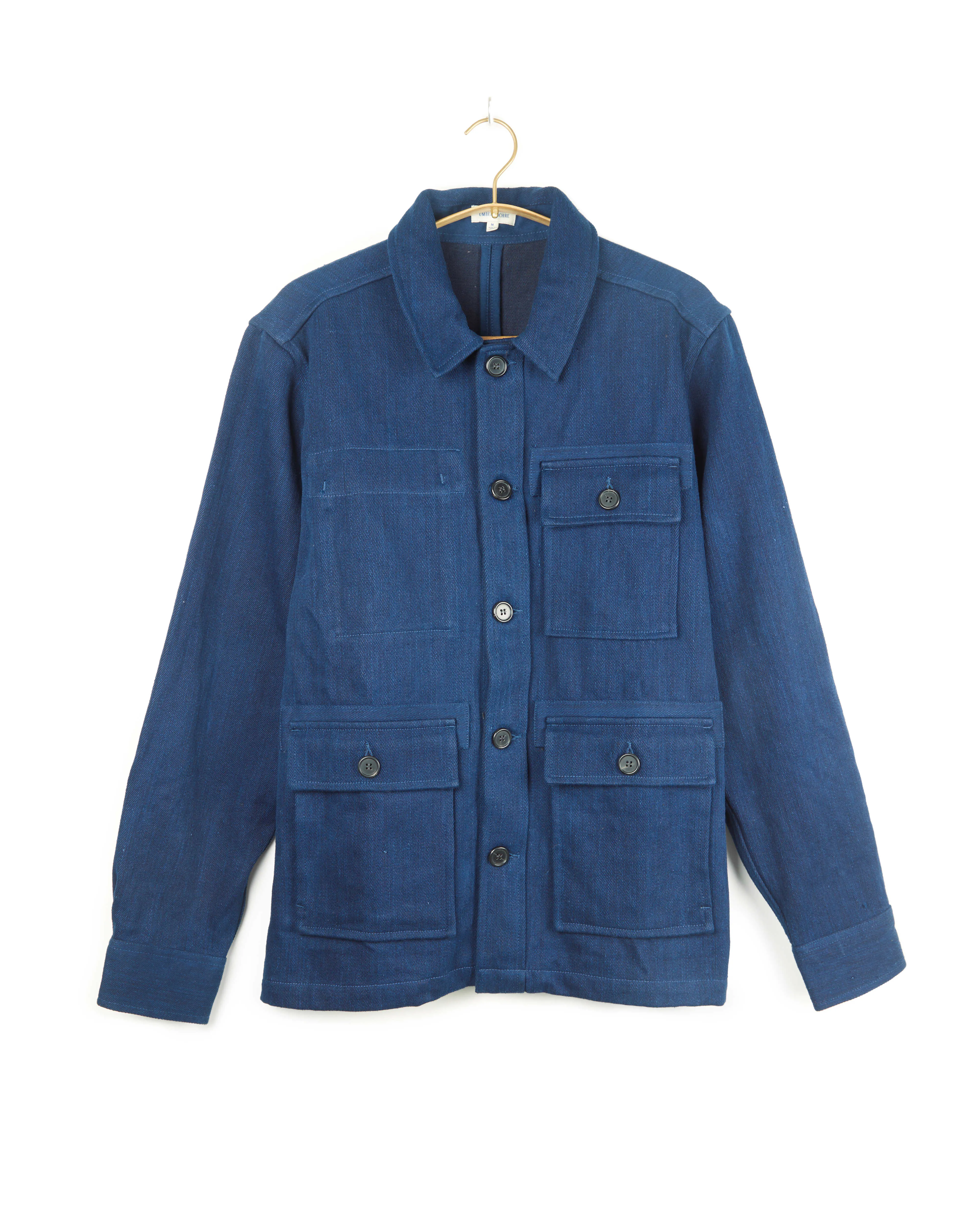 Akash Chore Coat Denim Twill in Indigo sold by The Umber & Ochre product image thumbnail 3