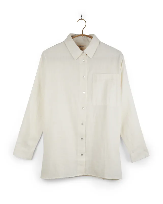 MITRA SHIRT COTTON GAUZE NATURAL made by Umber & Ochre