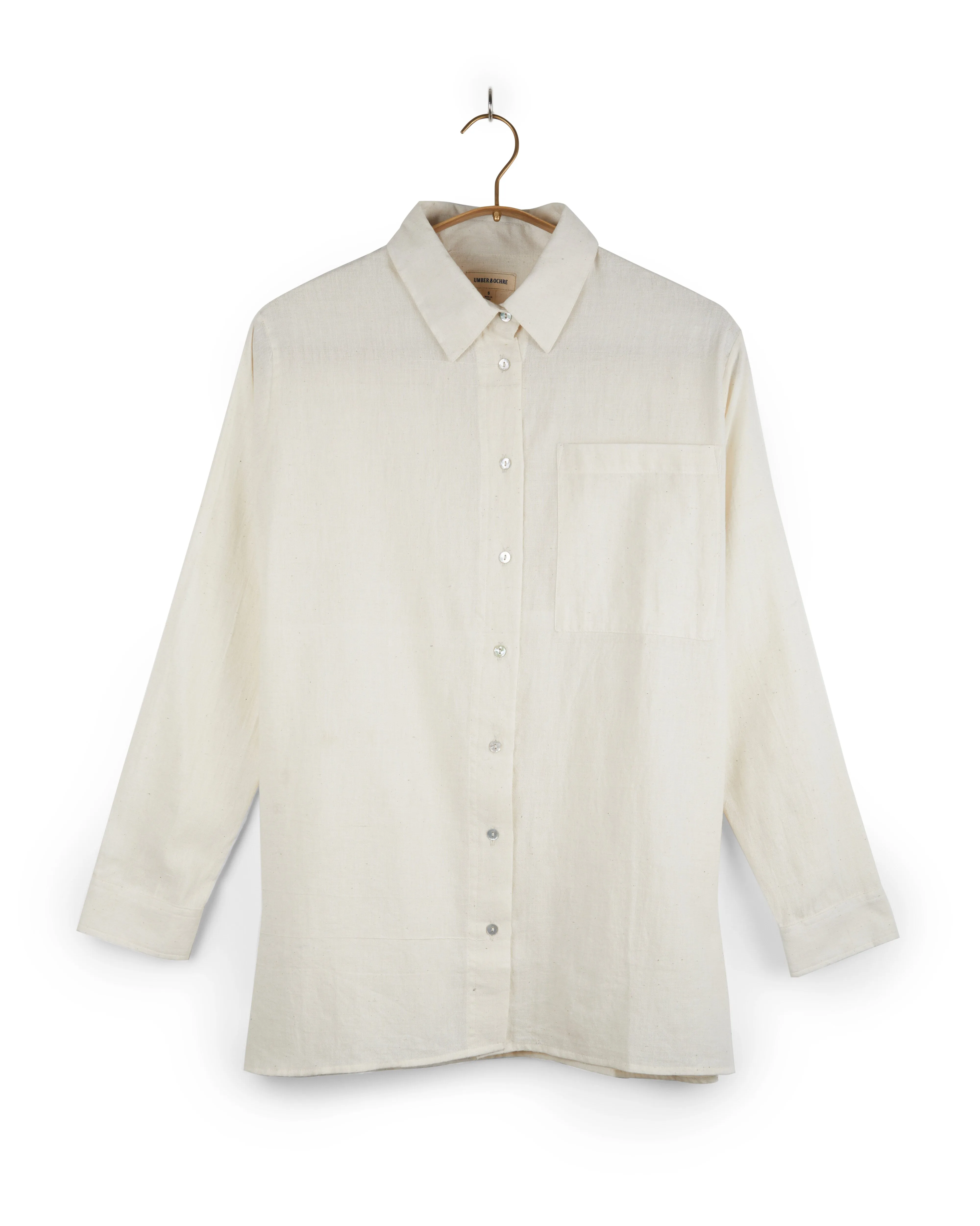 MITRA SHIRT COTTON GAUZE NATURAL sold by The Umber & Ochre