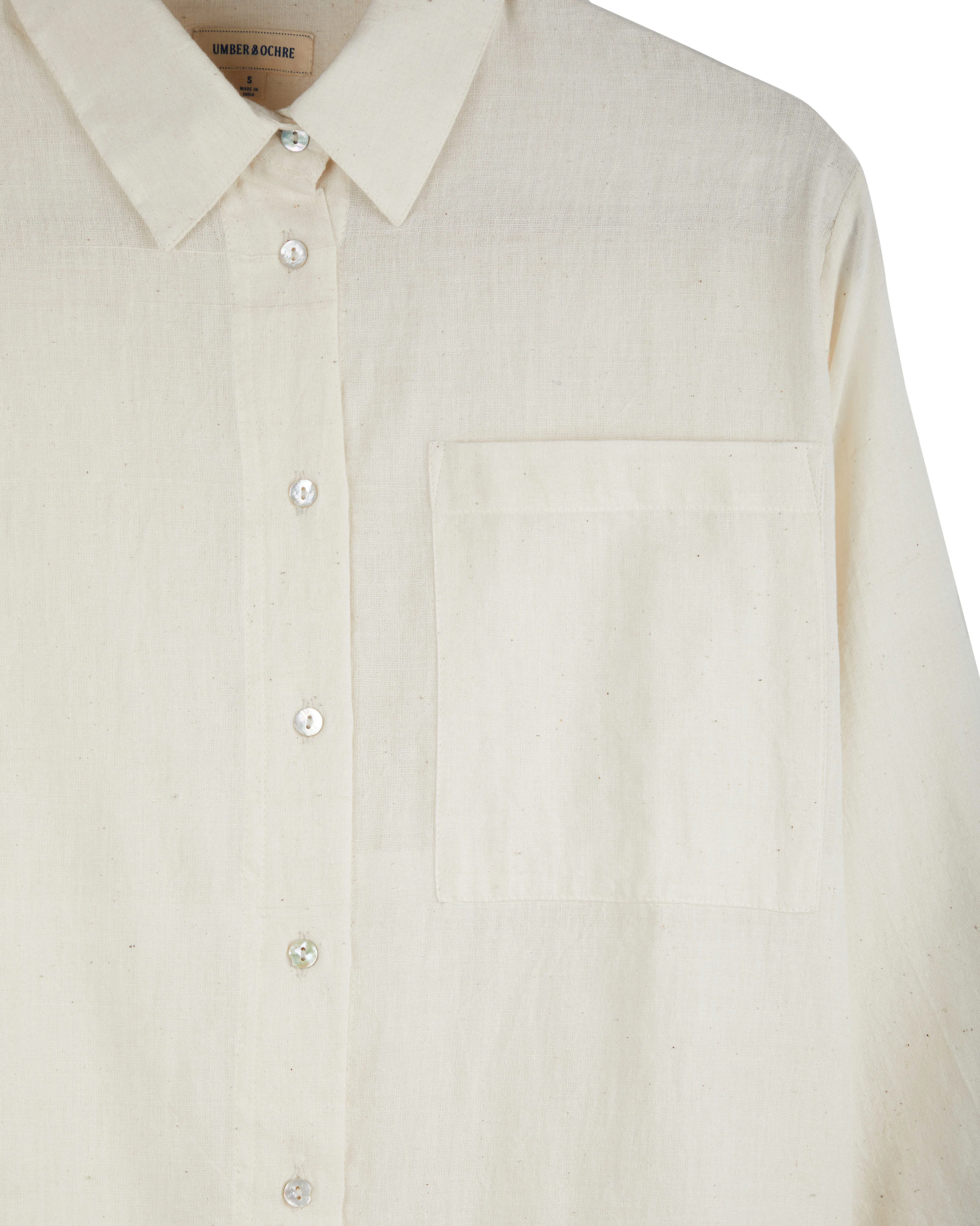 MITRA SHIRT COTTON GAUZE NATURAL sold by The Umber & Ochre product image thumbnail 3