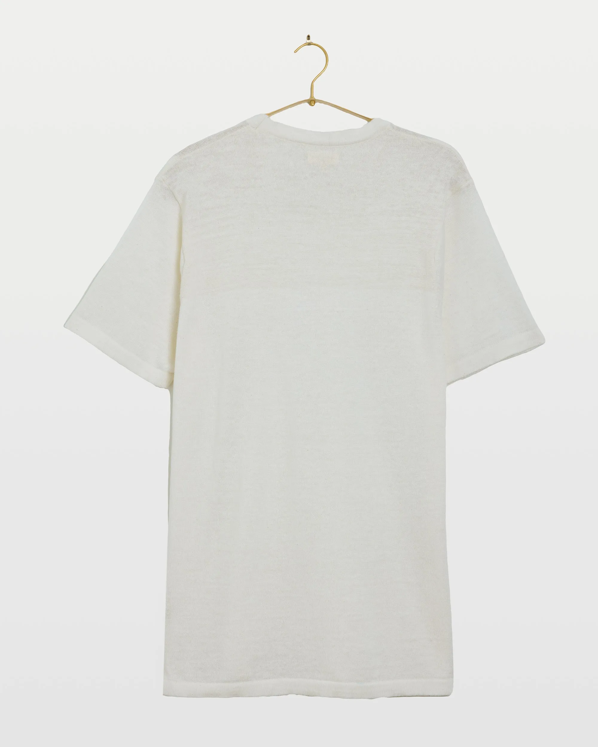 Azad S/S Pocket Flat Knitted Tee in Natural sold by The Umber & Ochre product image thumbnail 3