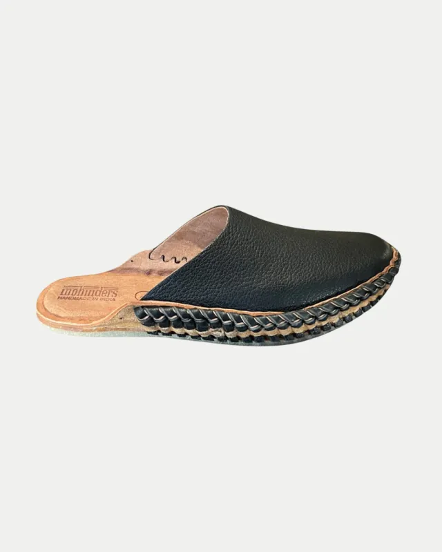 Men's Soft Solid City Slide in Charcoal made by Mohinders Shoes