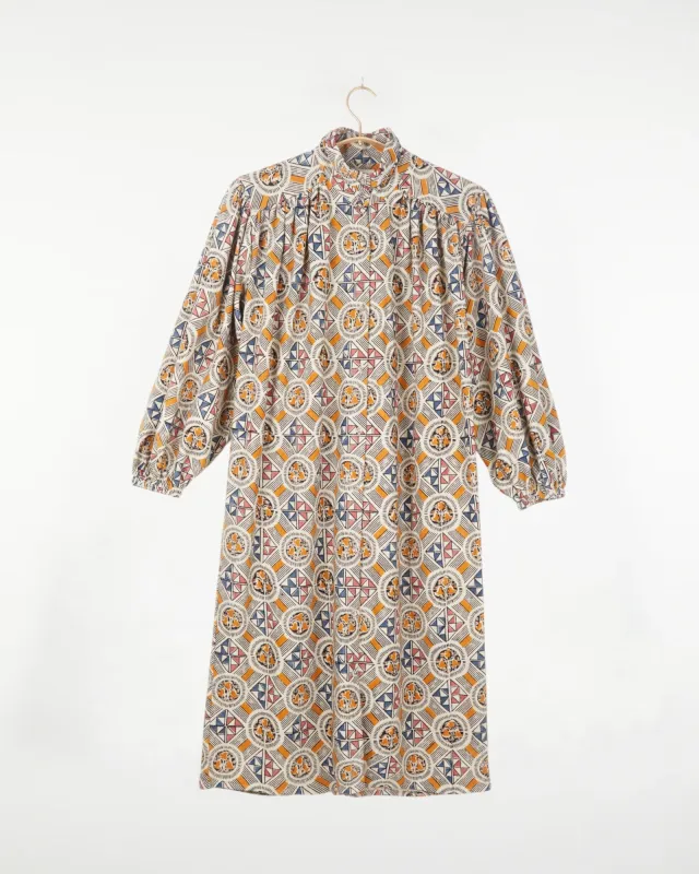 Samira Tunic Kora Tile Print made by Umber & Ochre