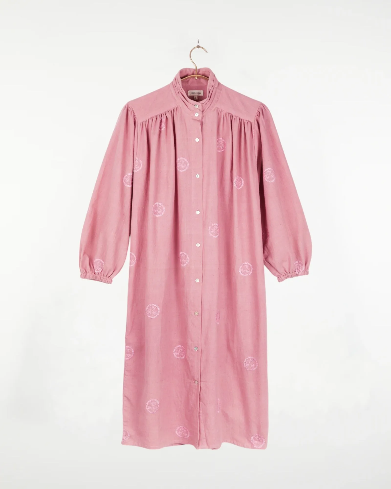 Samira Tunic Kora Dusty Rose with Embroidery sold by The Umber & Ochre