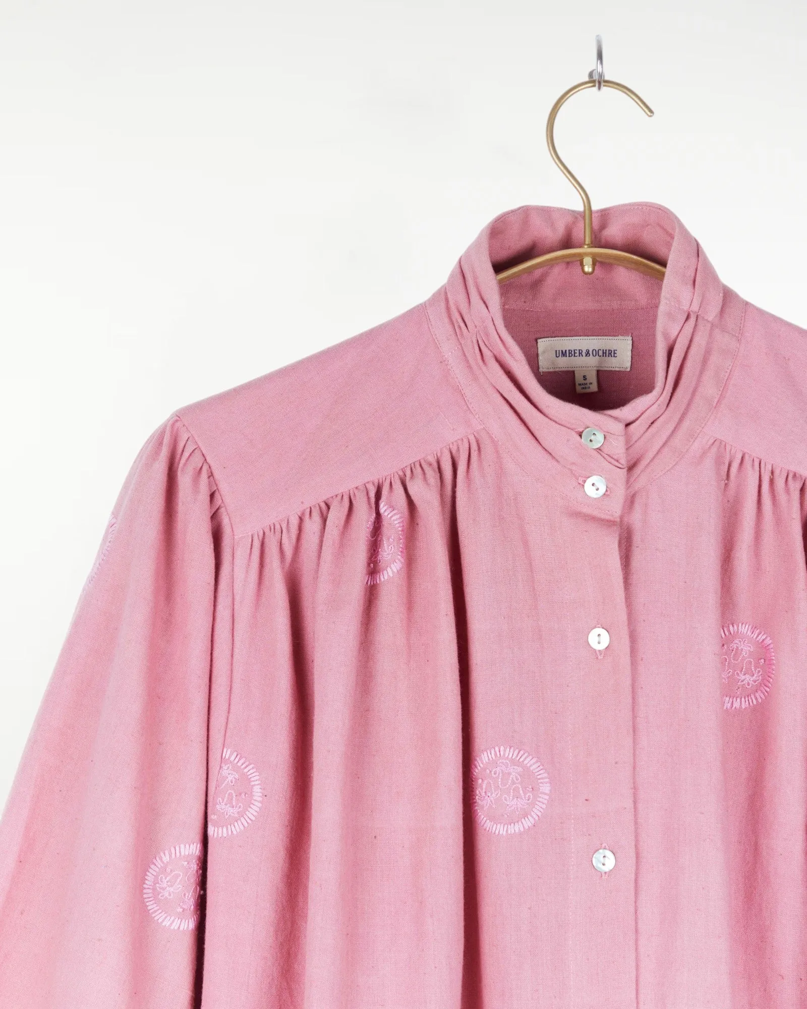 Samira Tunic Kora Dusty Rose with Embroidery sold by The Umber & Ochre product image thumbnail 2