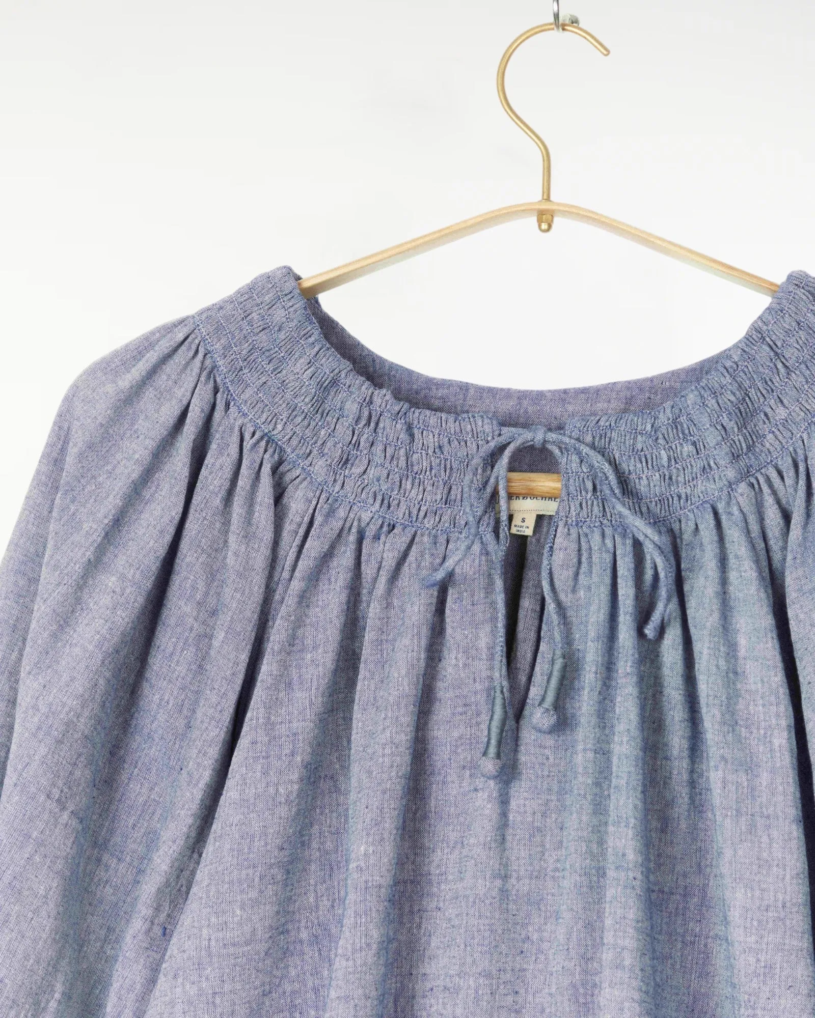 Priti Top Muslin Indigo sold by The Umber & Ochre product image thumbnail 2