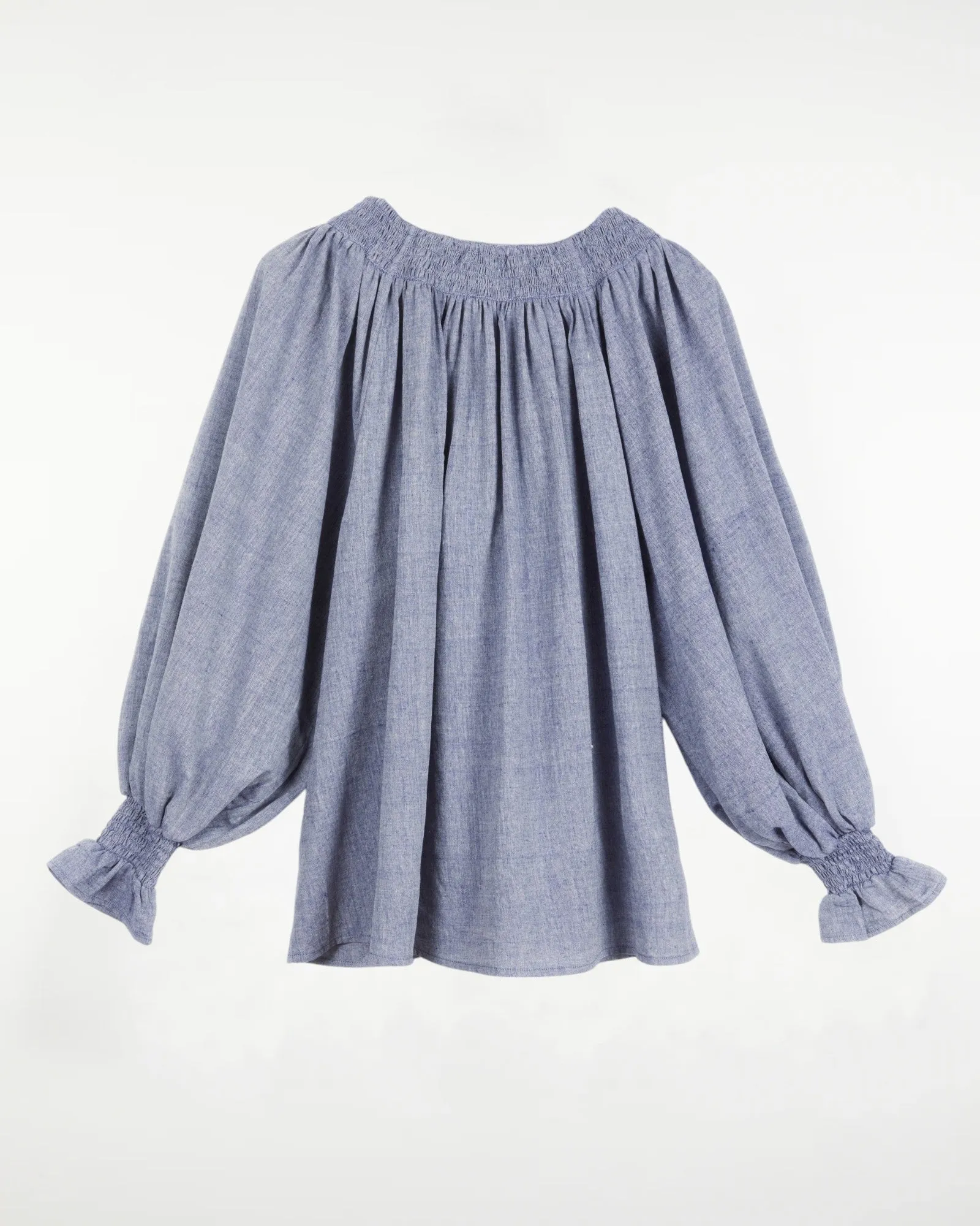 Priti Top Muslin Indigo sold by The Umber & Ochre product image thumbnail 3