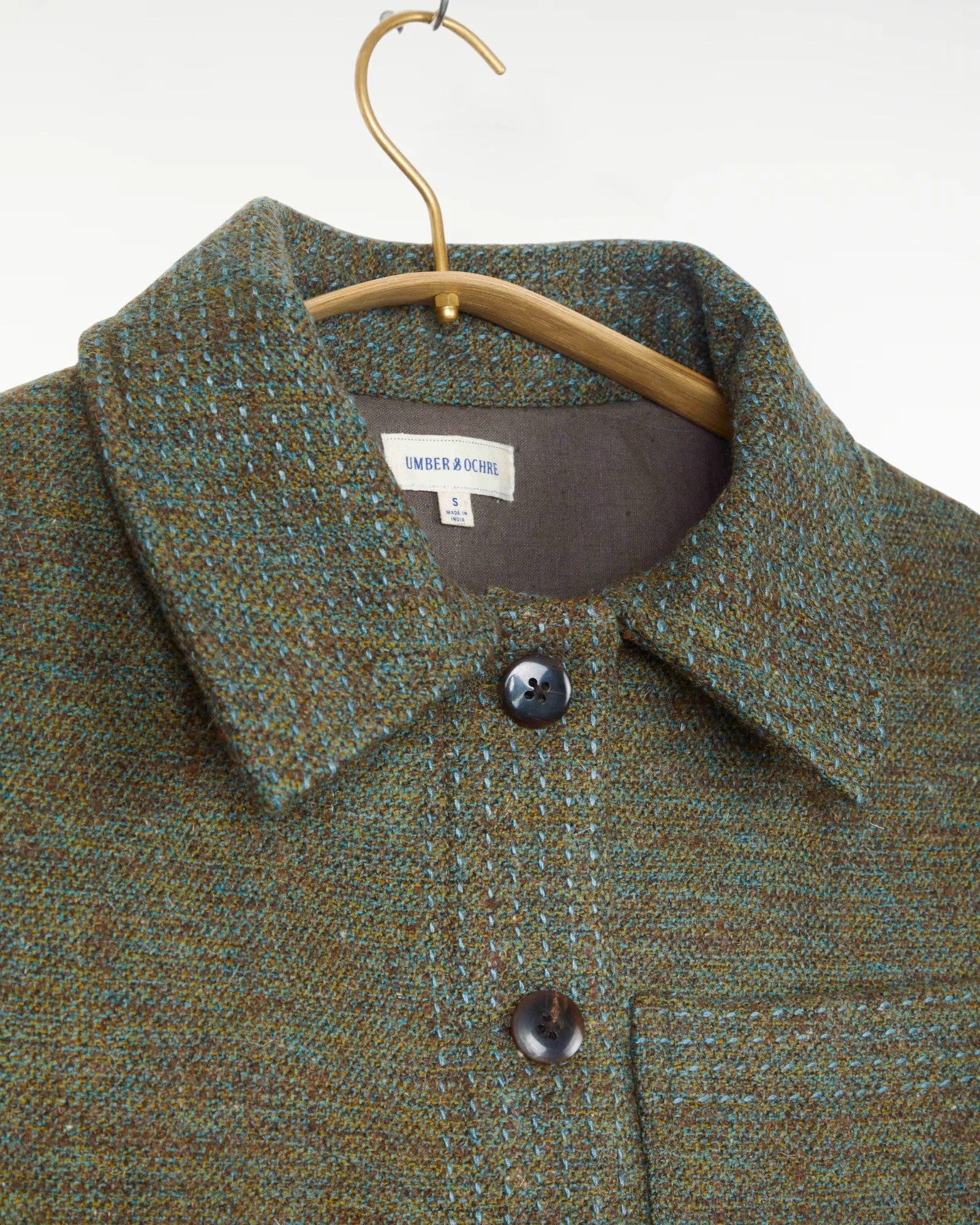 Padma Jacket - Mélange Wool in Marine sold by The Umber & Ochre product image thumbnail 4