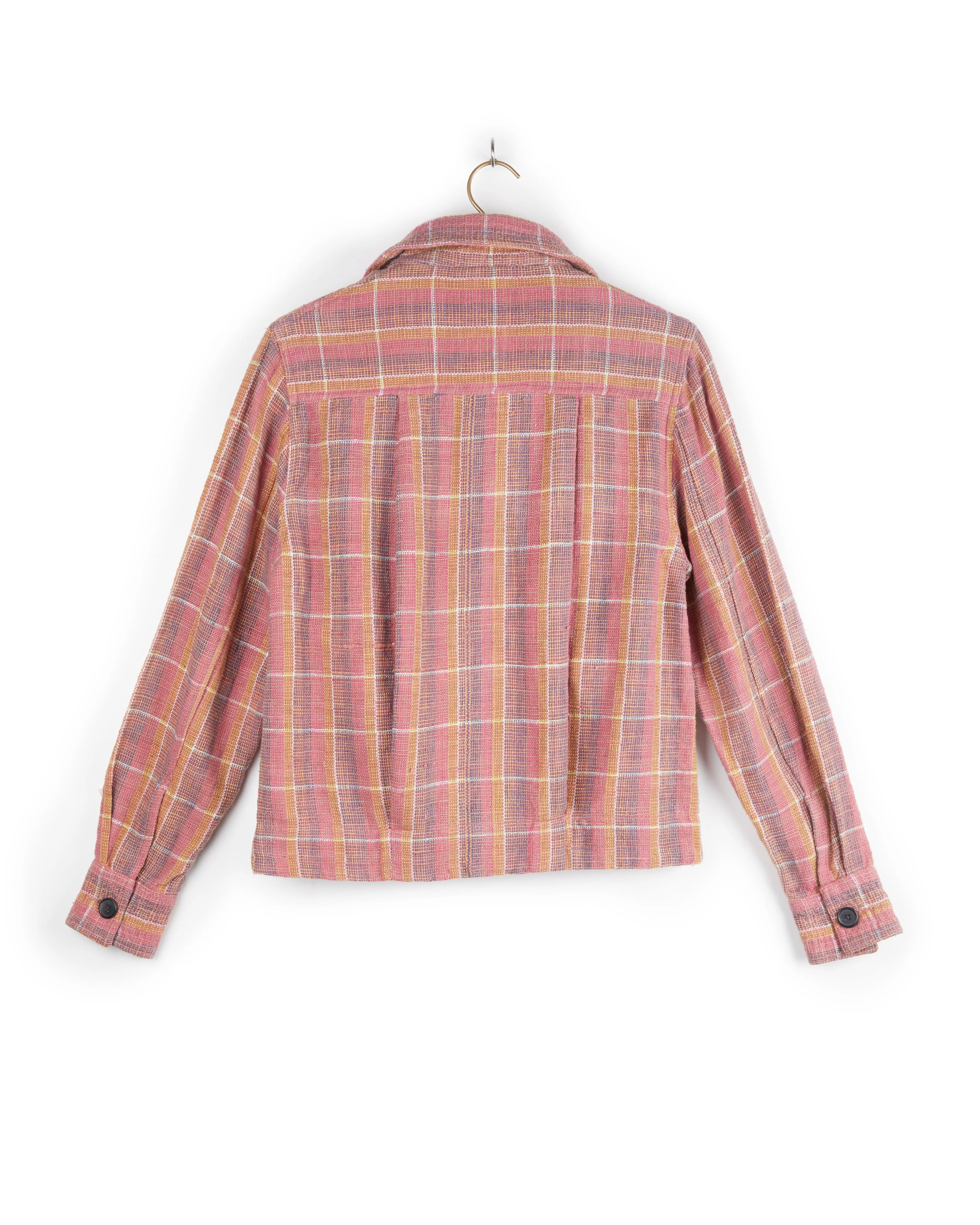 Padma Jacket in Nubby Cotton Sunset Plaid sold by The Umber & Ochre product image thumbnail 3