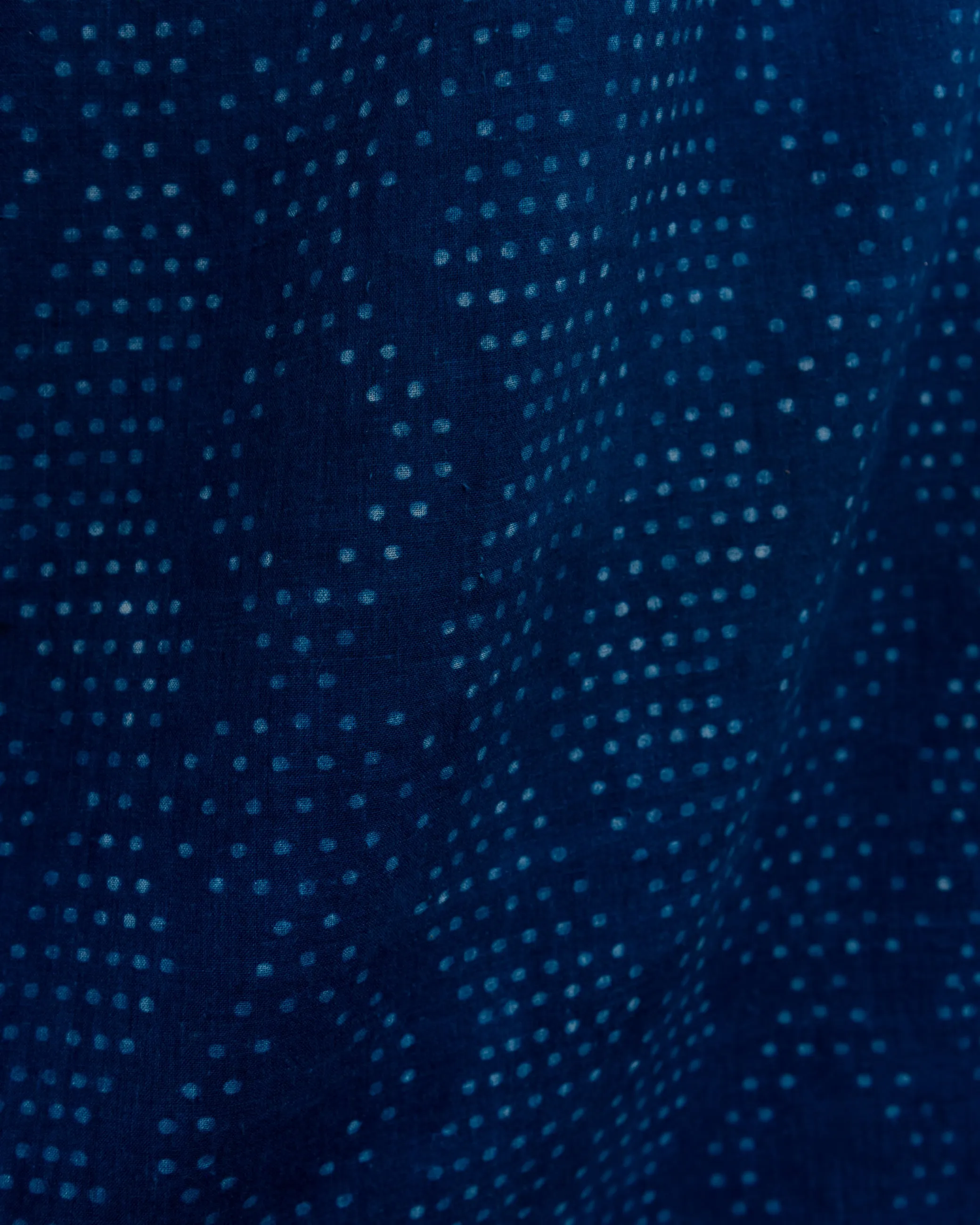 Anika Dress in Dot Block Print Indigo sold by The Umber & Ochre product image thumbnail 2