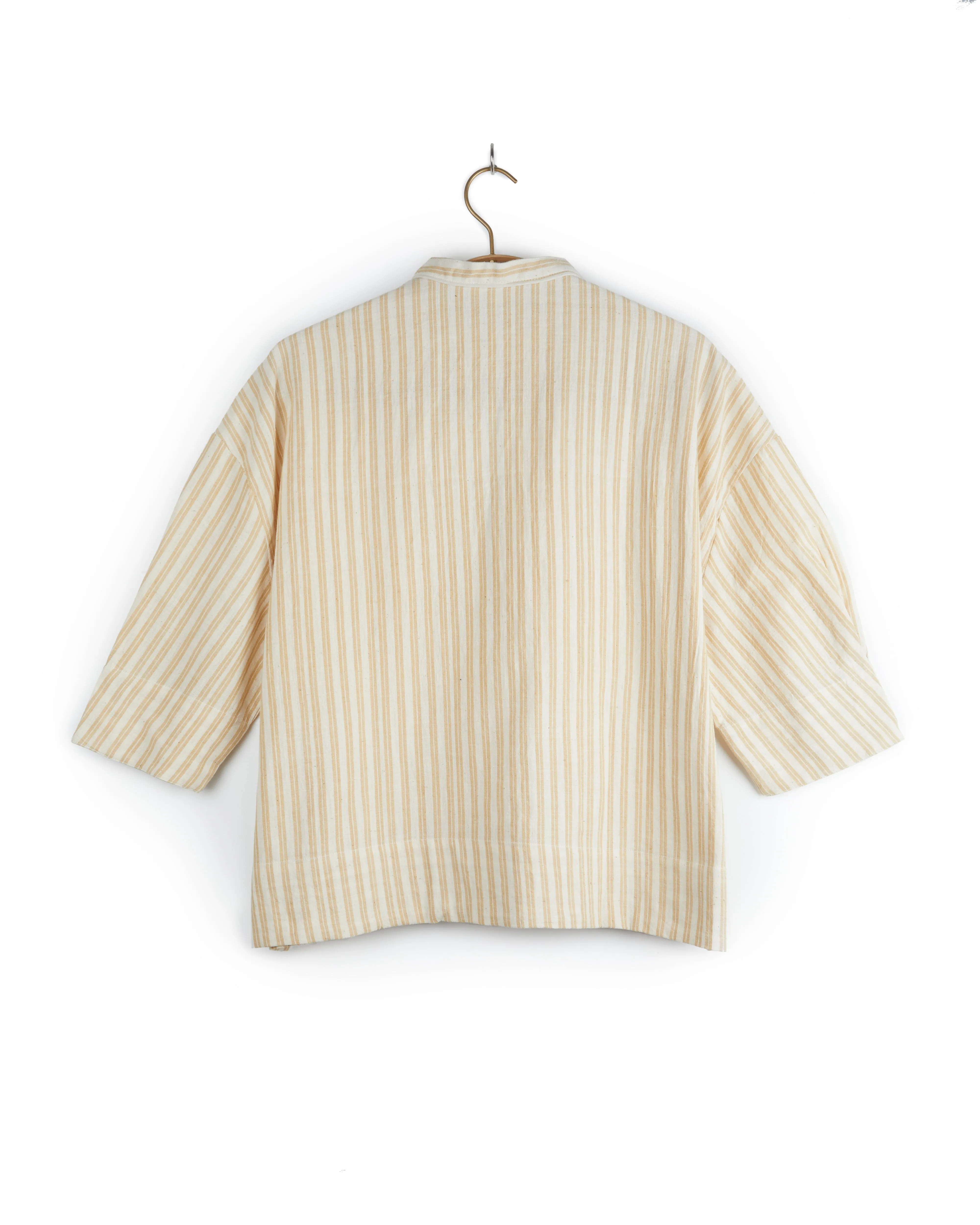 Hema Tie Top in Yellow Stripes sold by The Umber & Ochre product image thumbnail 4