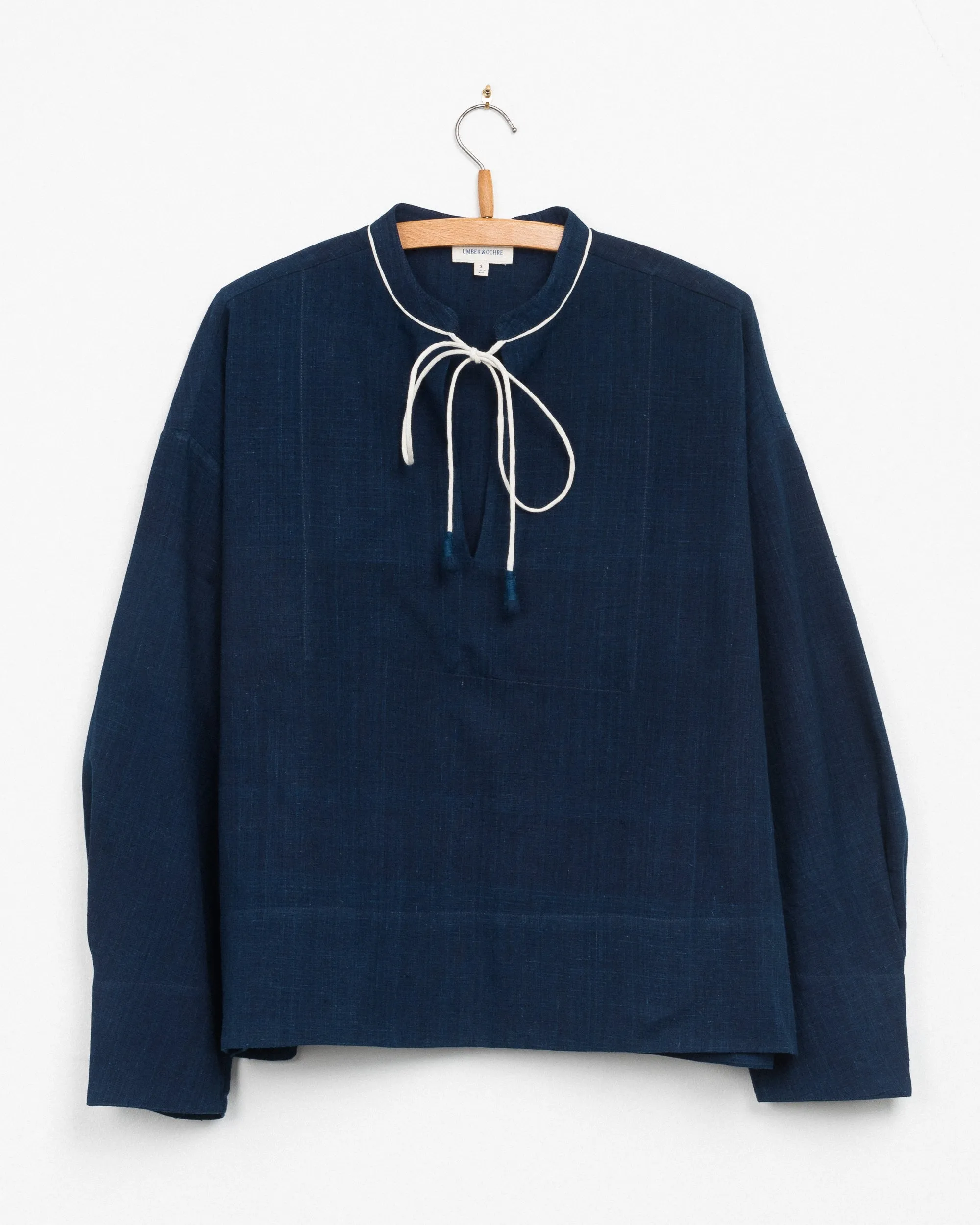 Hemani Tie Top in Indigo sold by The Umber & Ochre product image thumbnail 2