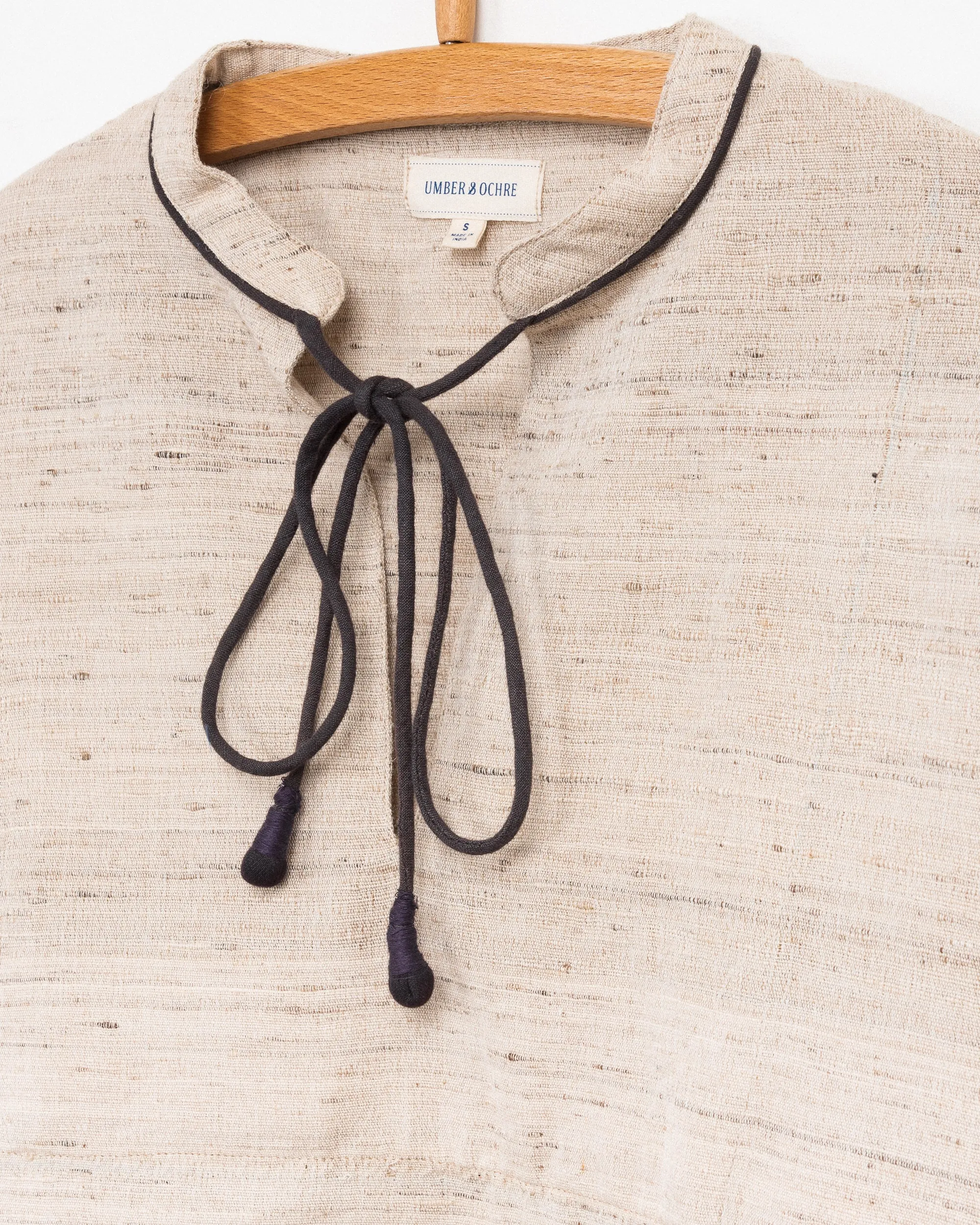 Hemani Tie Top in Camel Silk sold by The Umber & Ochre product image thumbnail 3