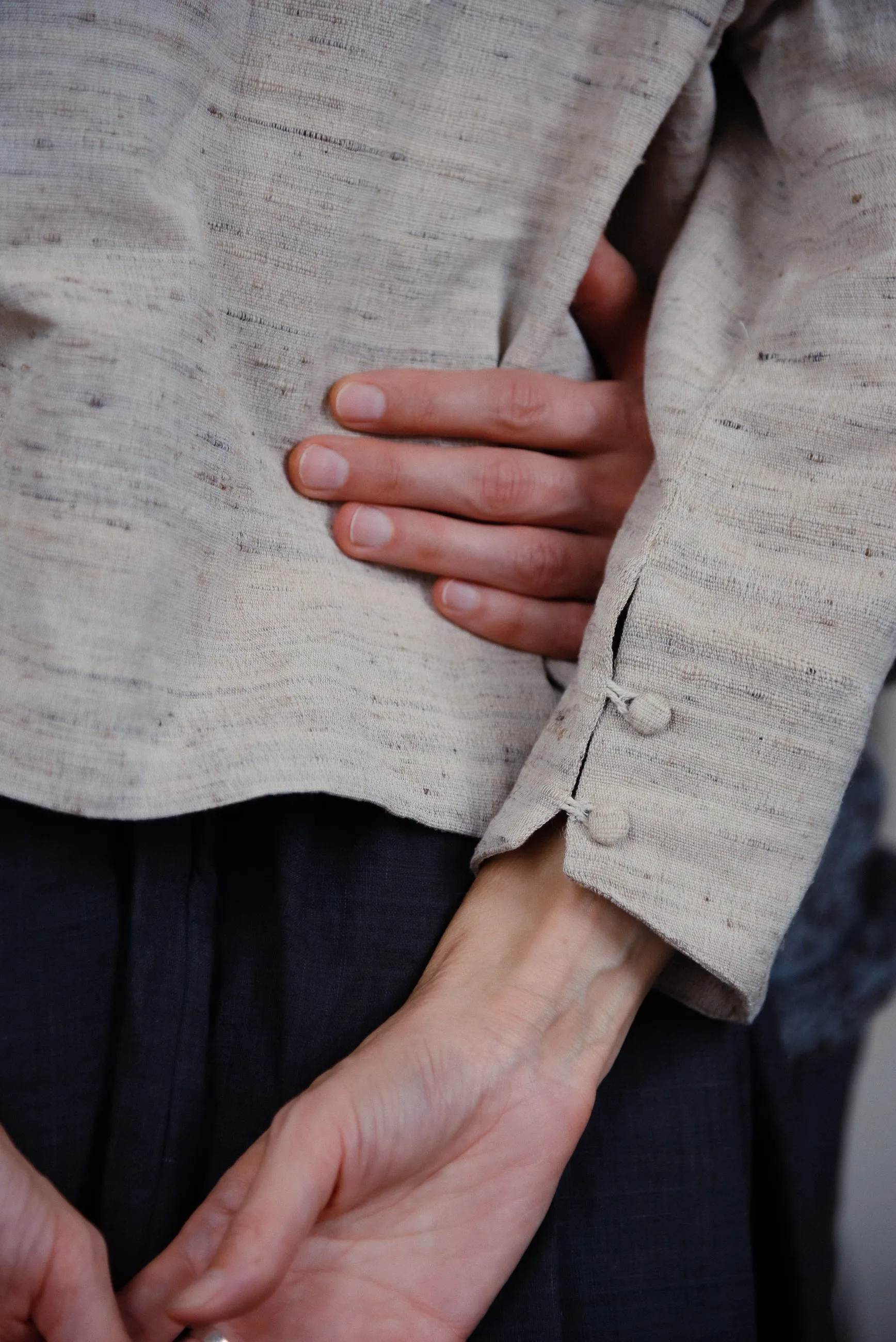 Hemani Tie Top in Camel Silk sold by The Umber & Ochre product image thumbnail 4