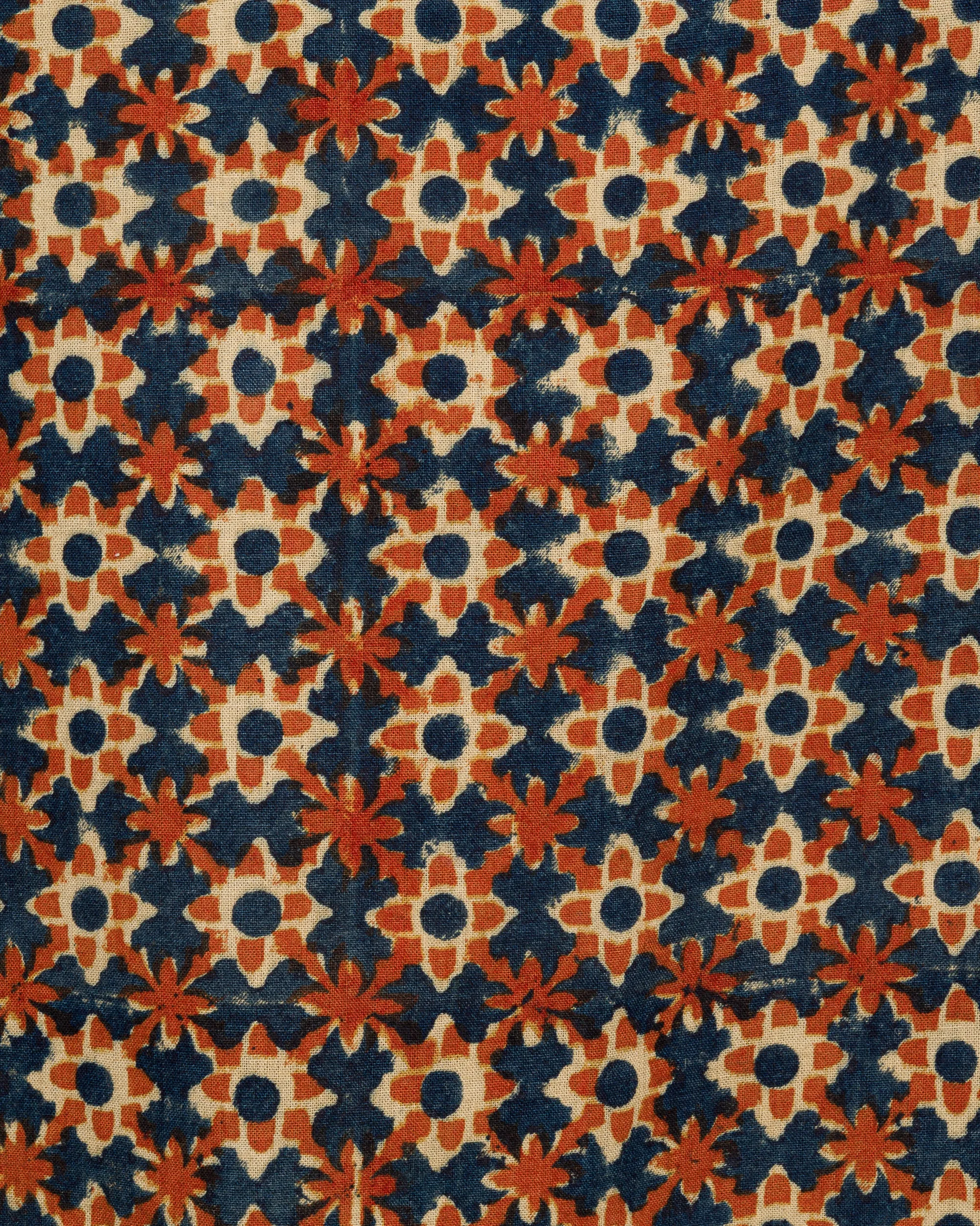 Khushi Camp Shirt in Rust Floral Block sold by The Umber & Ochre product image thumbnail 5