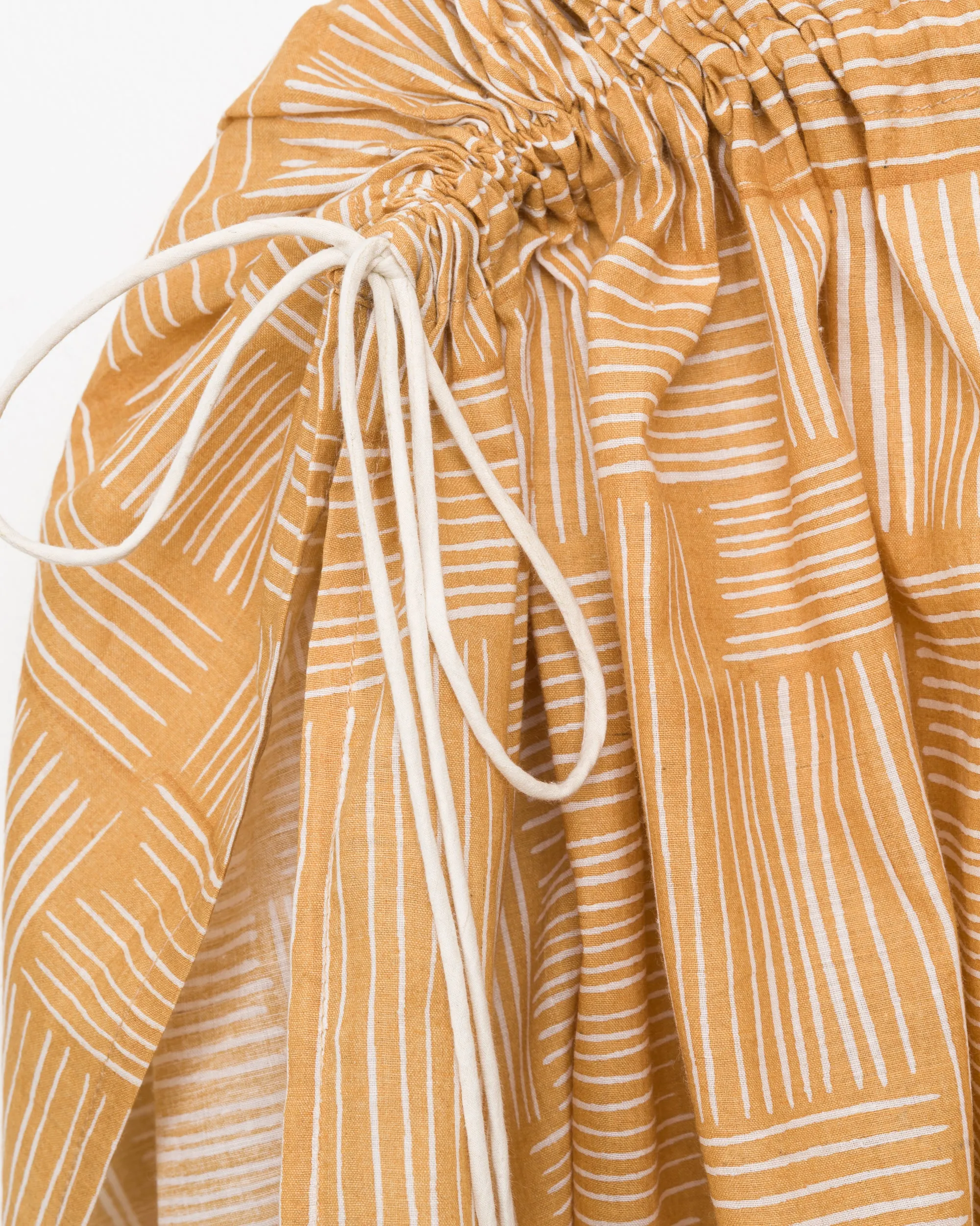 Cleo Caftan in Wheat Block sold by The Umber & Ochre product image thumbnail 3