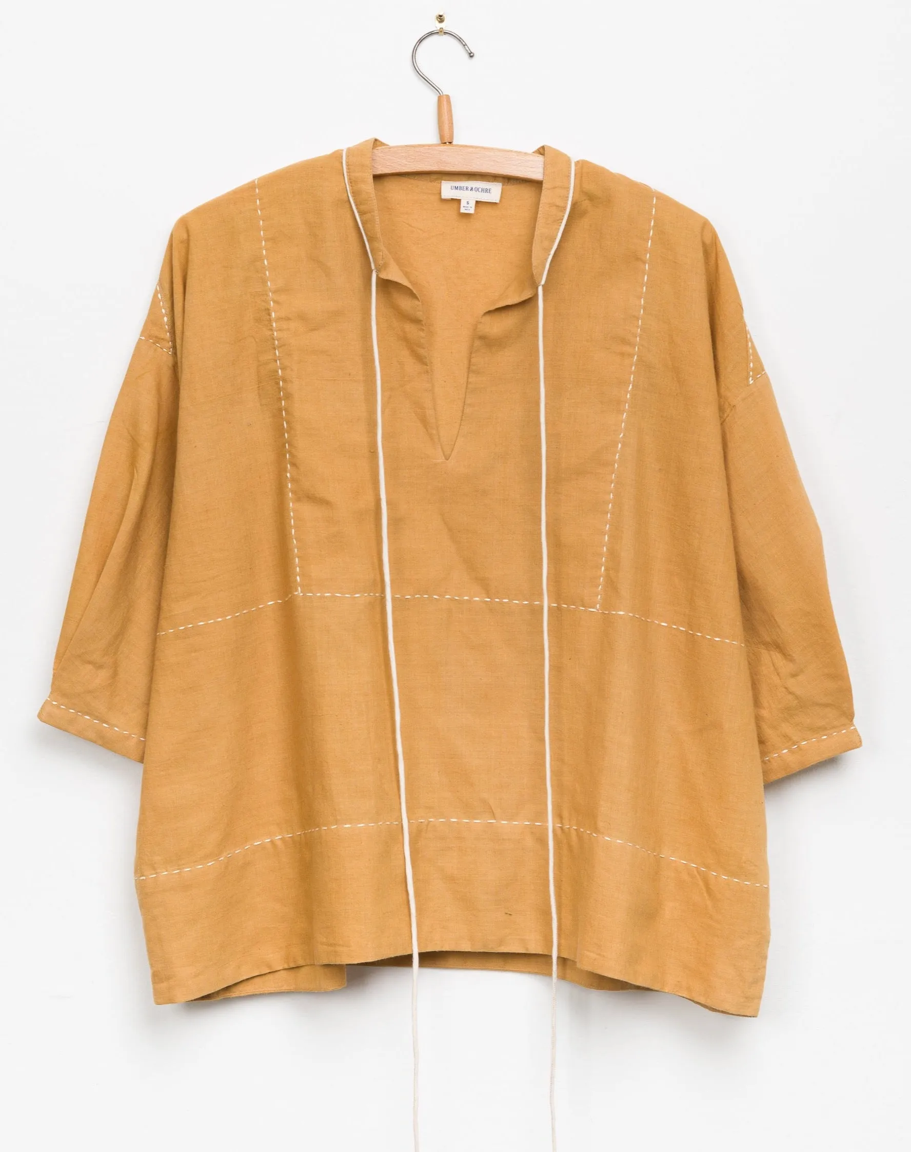 Hema Top in Mustard sold by The Umber & Ochre