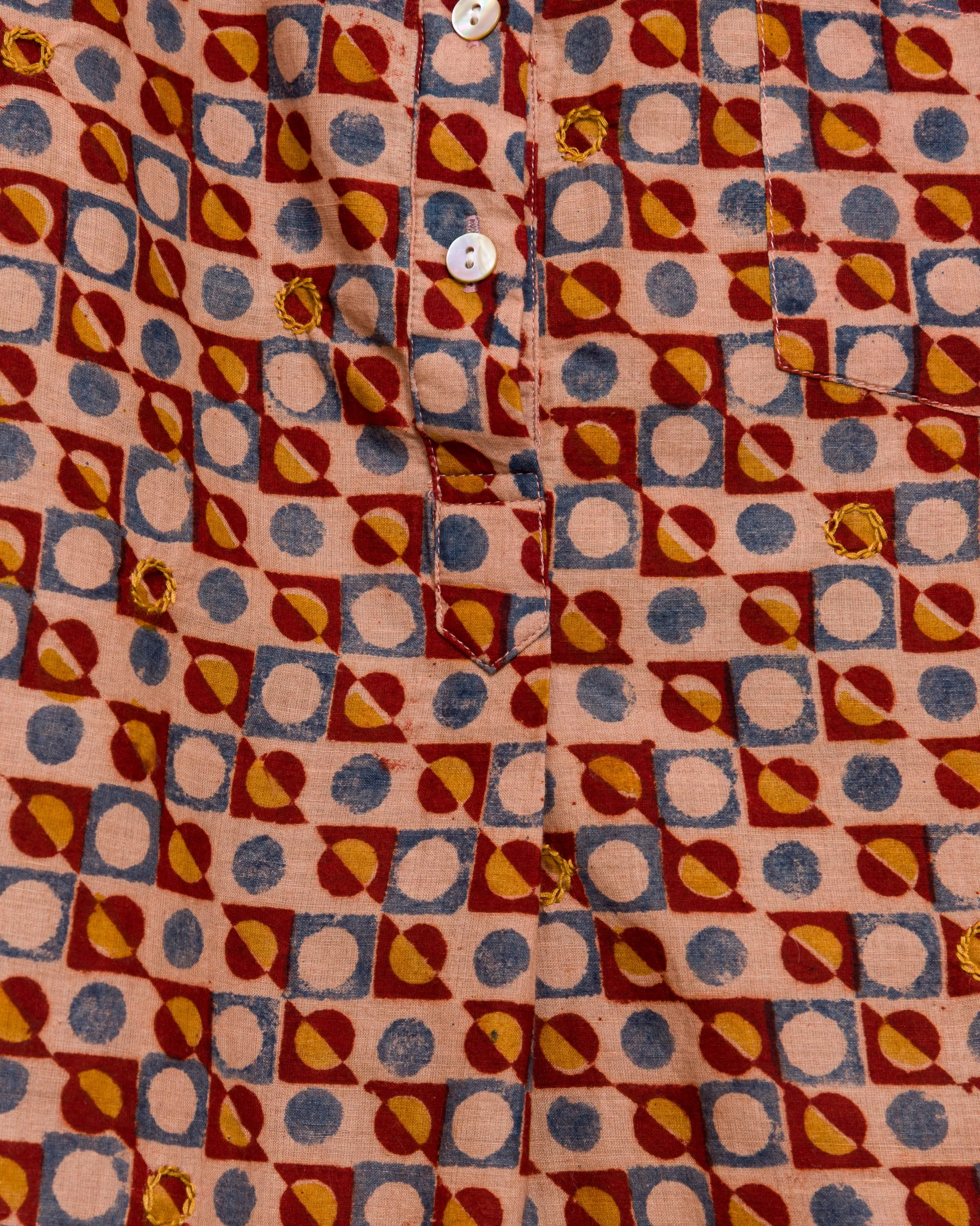 Aanya Tunic in Circles sold by The Umber & Ochre product image thumbnail 5