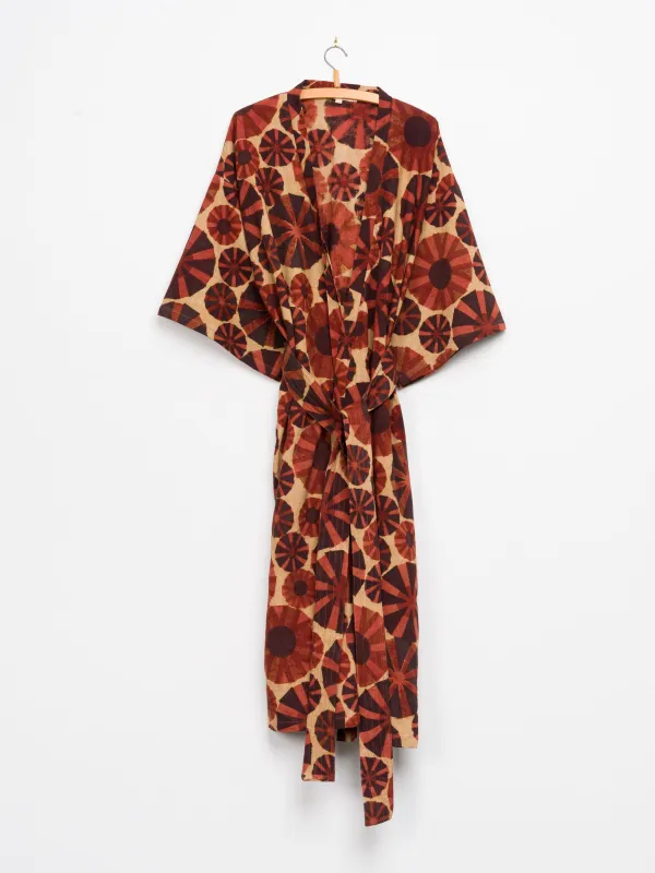 Taran Robe in Pinwheel made by The Umber & Ochre