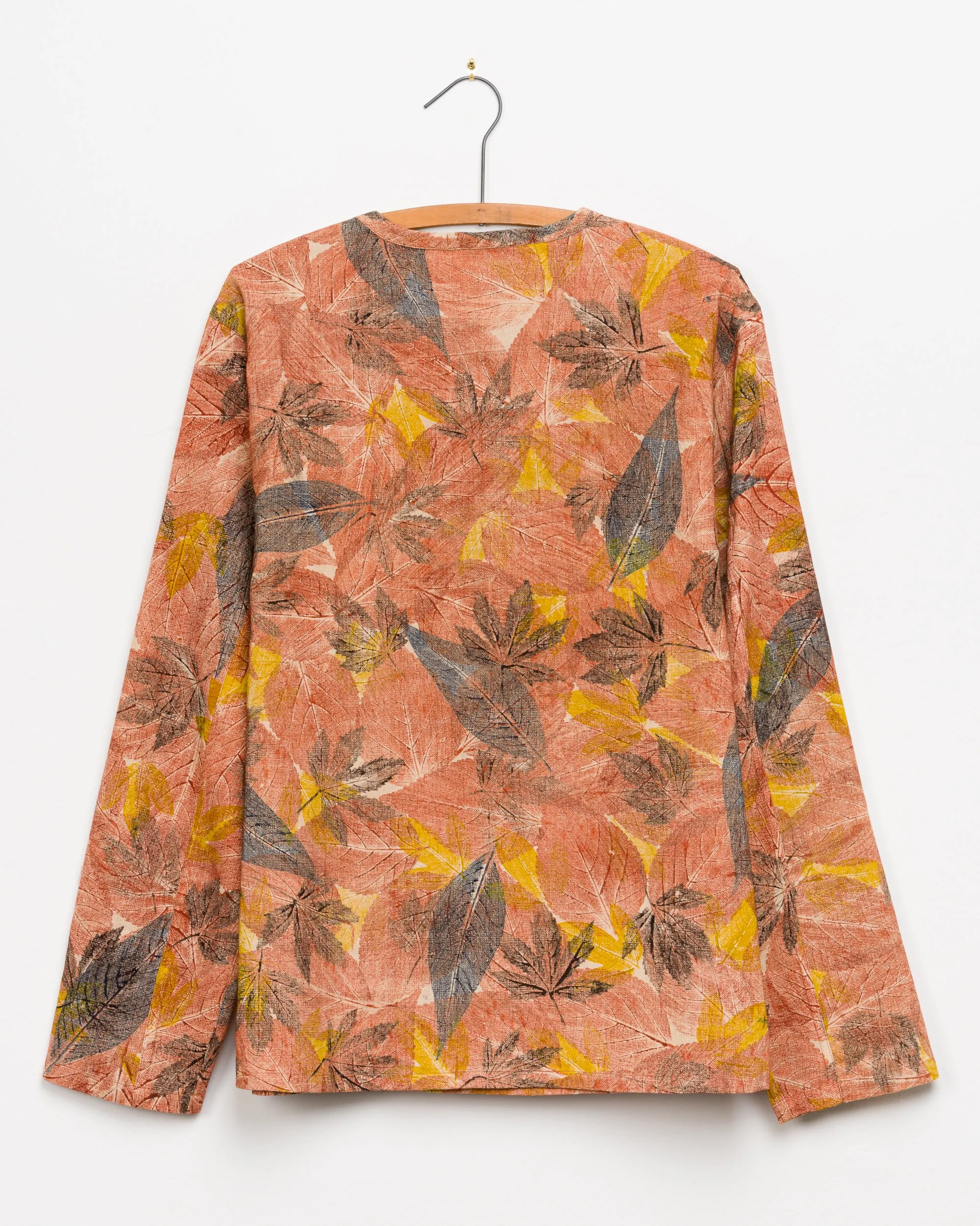 Radha Henley Shirt in Leaf sold by The Umber & Ochre product image thumbnail 4