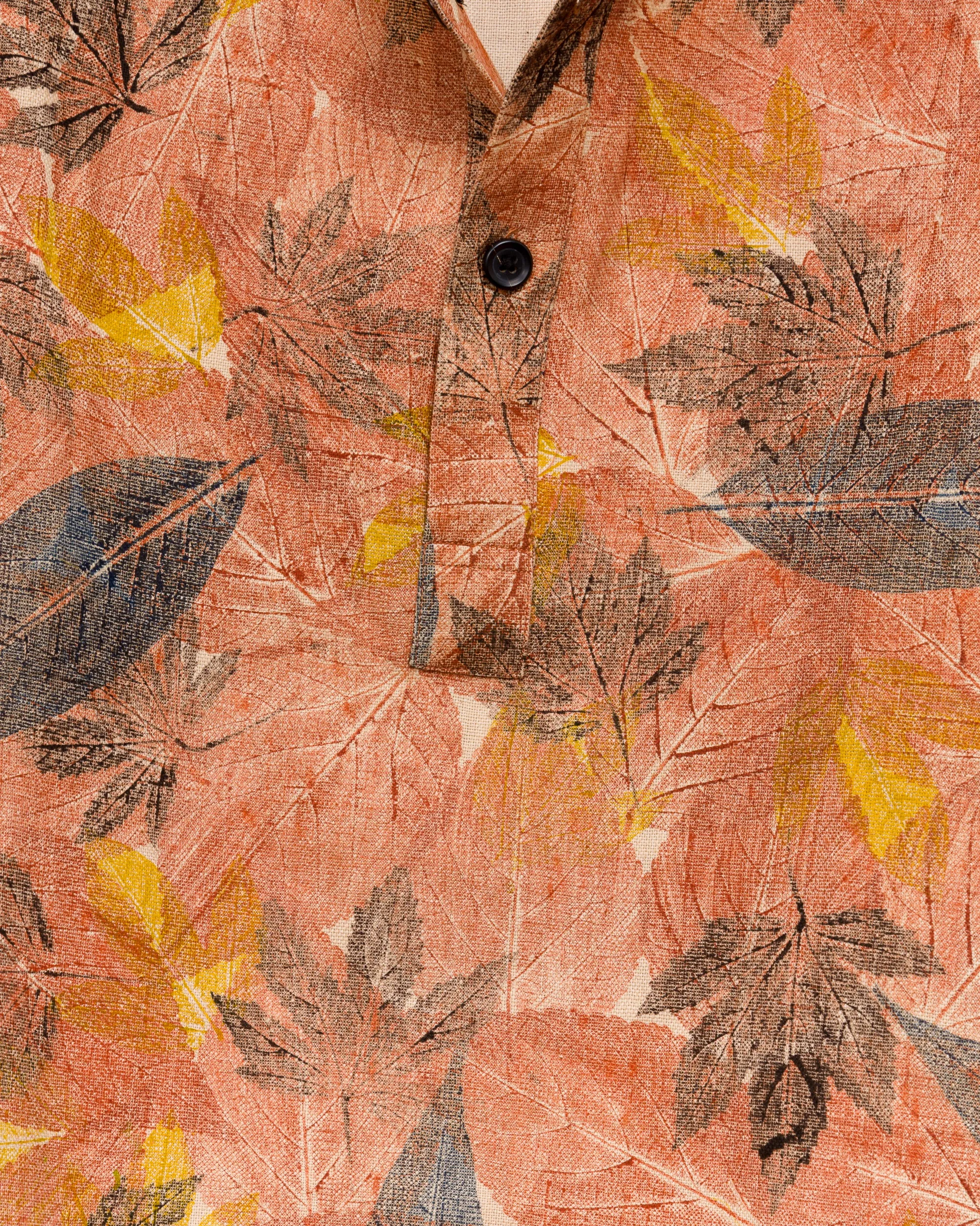 Radha Henley Shirt in Leaf sold by The Umber & Ochre product image thumbnail 3