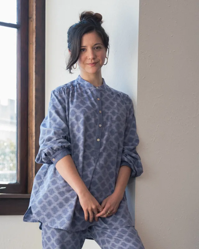 Aanya Tunic in Ikat made by Umber & Ochre
