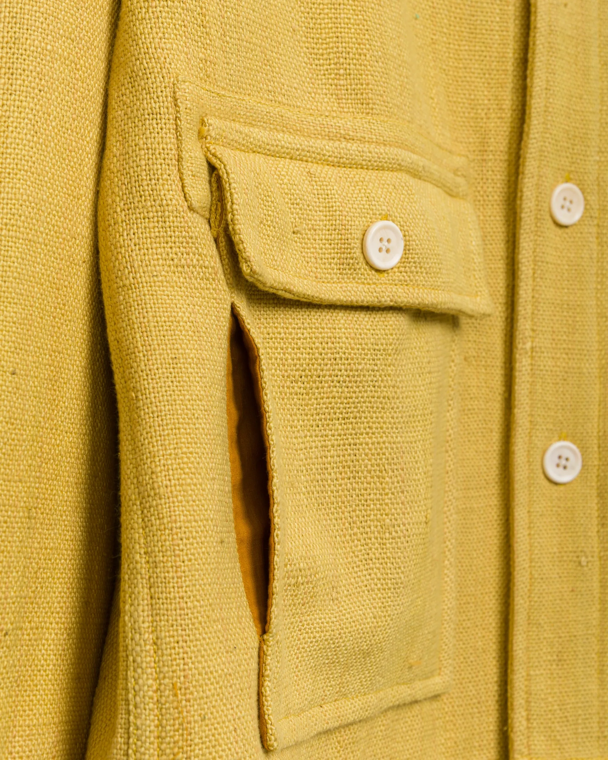 Chore Coat in Turmeric Nubby Cotton sold by The Umber & Ochre product image thumbnail 4