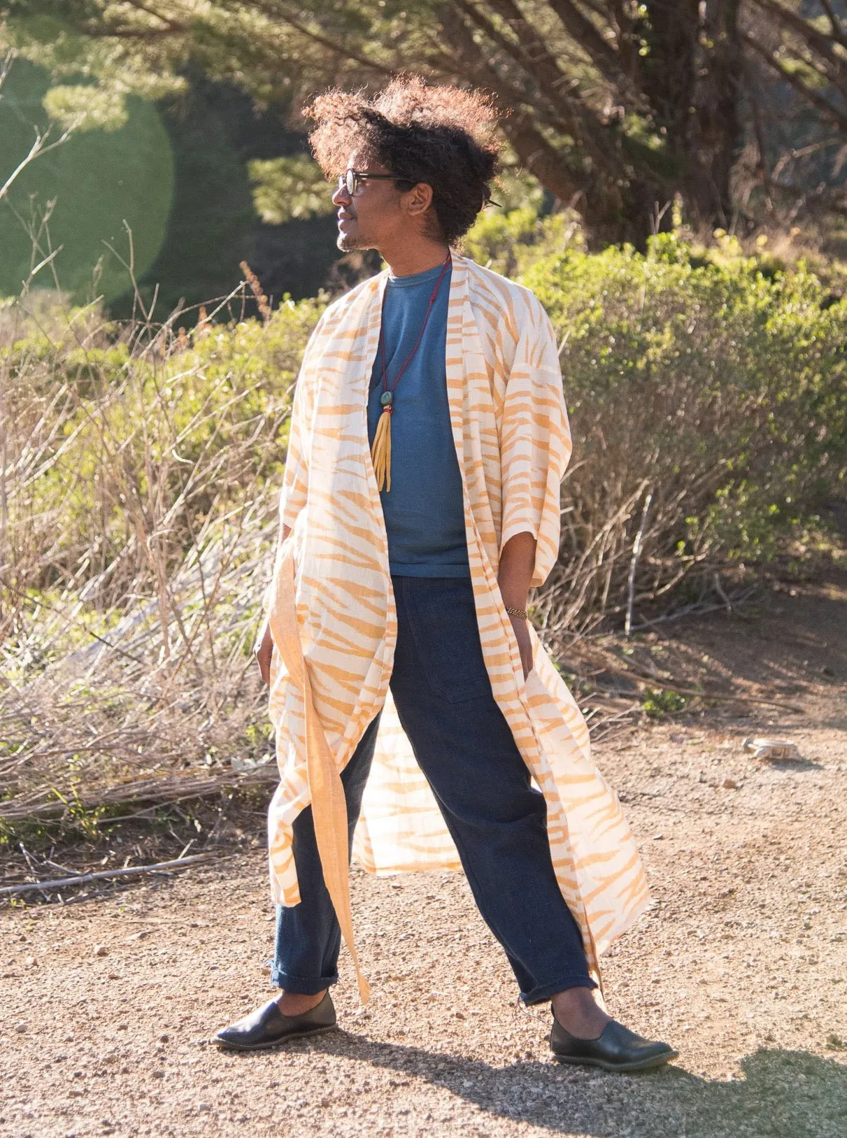 Robe in Ikat sold by The Umber & Ochre