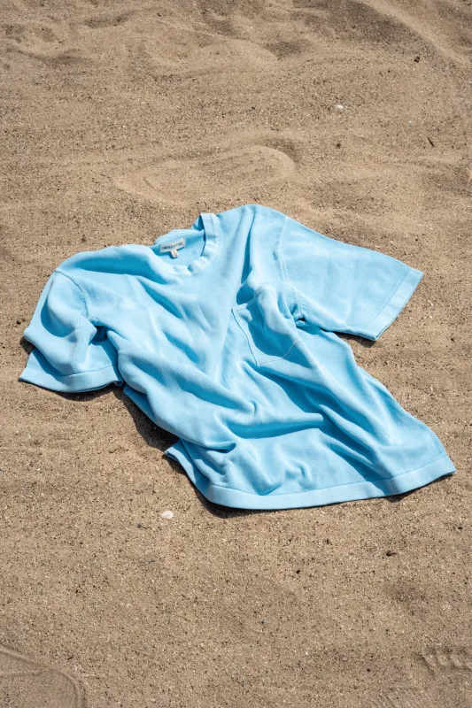 YOGI TSHIRT - ORGANIC SKY BLUE made by The Umber & Ochre
