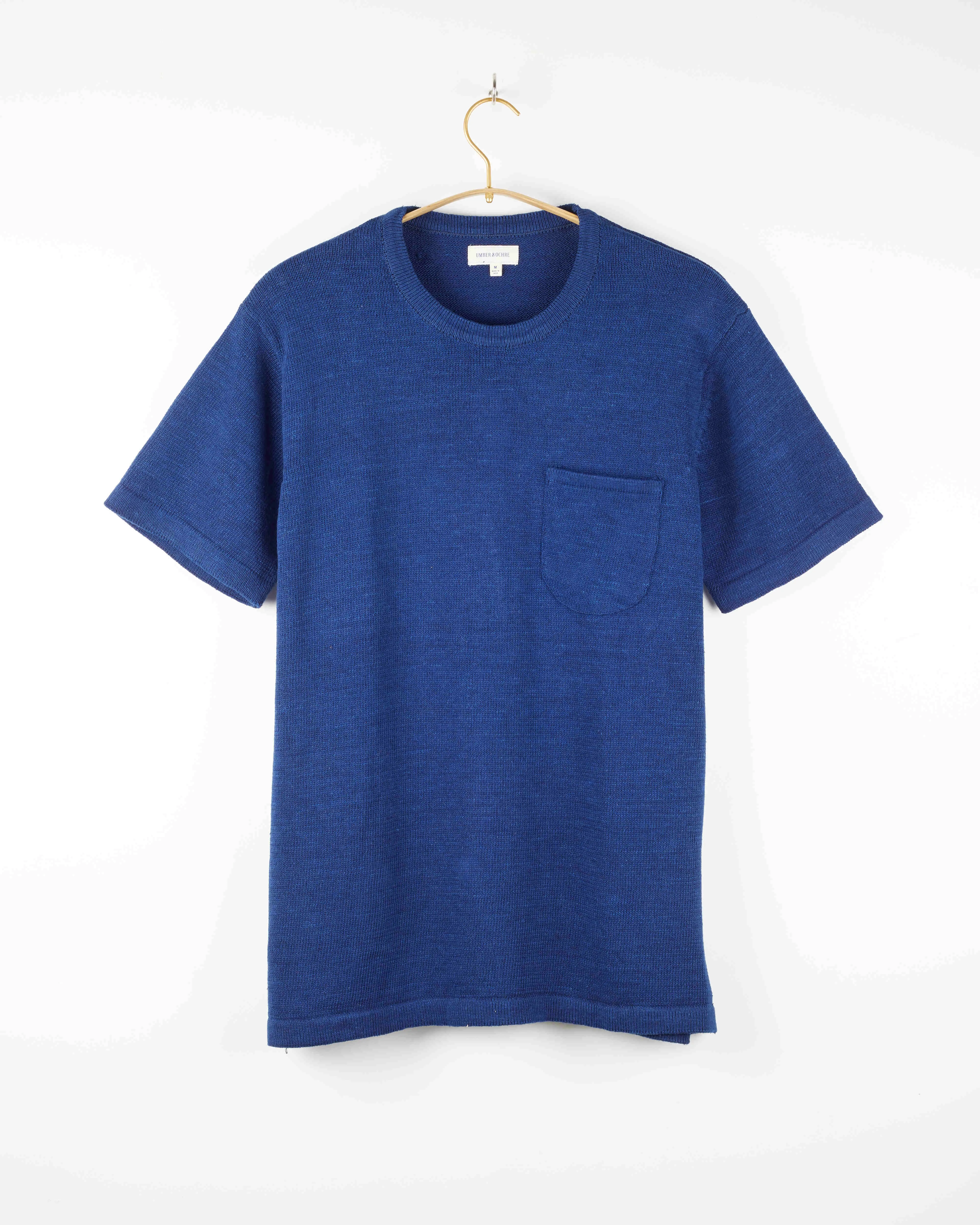 Yogi S/S Pocket Knit Tee Indigo sold by The Umber & Ochre product image thumbnail 3