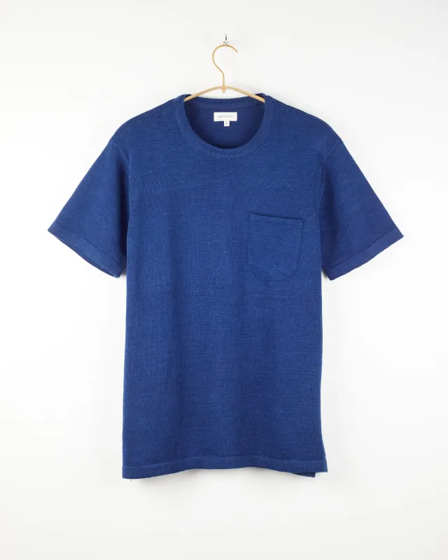 Yogi S/S Pocket Knit Tee Indigo made by The Umber & Ochre
