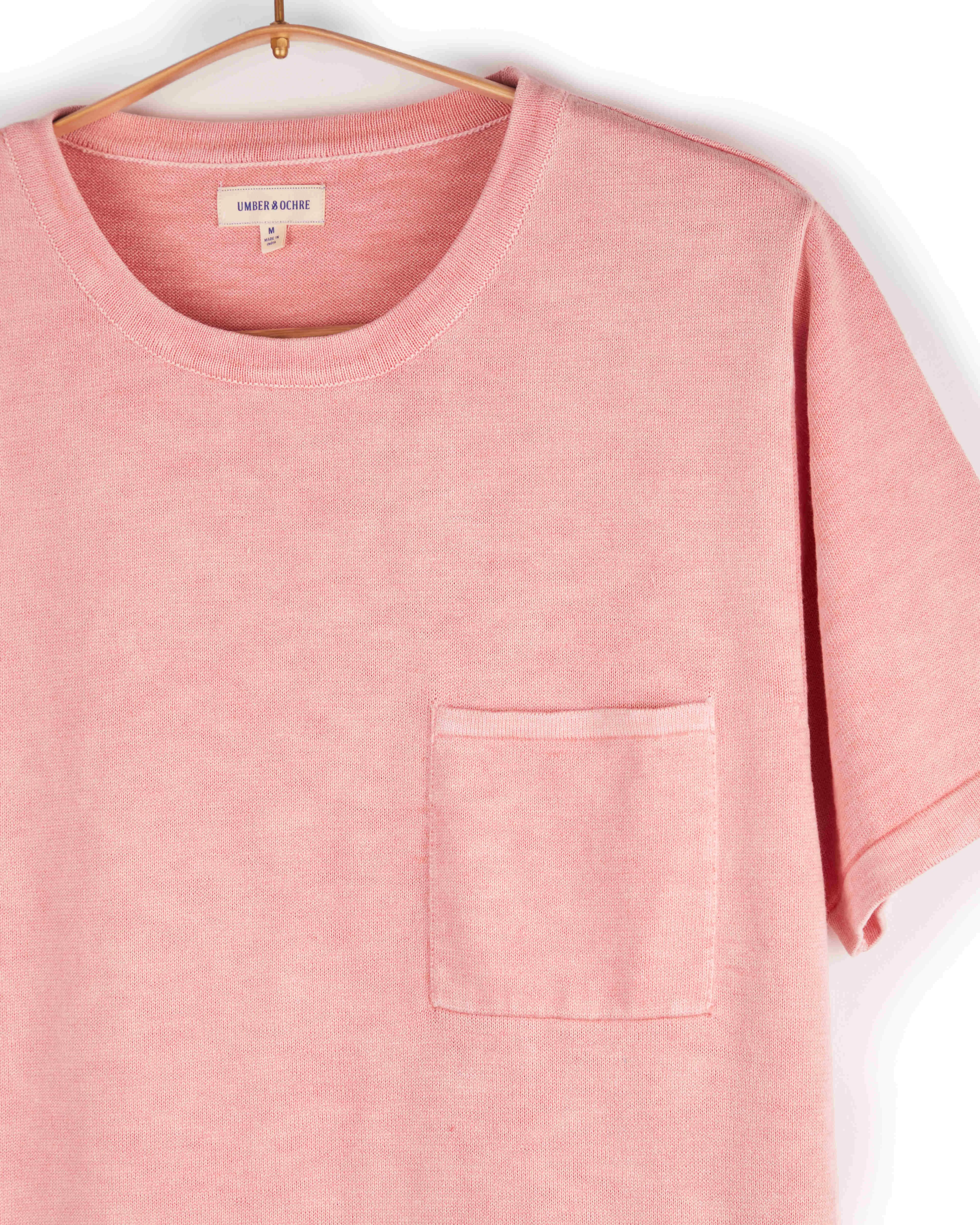 Yogi S/S Pocket Knit Tee Dusty Rose sold by The Umber & Ochre product image thumbnail 4
