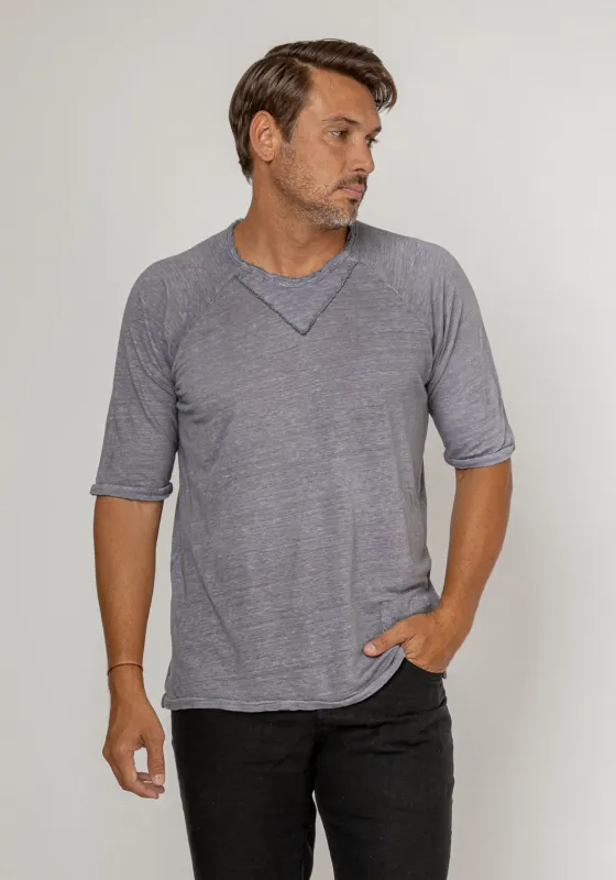 Jersey Linen Short Sleeve T-Shirt made by Claudio Milano