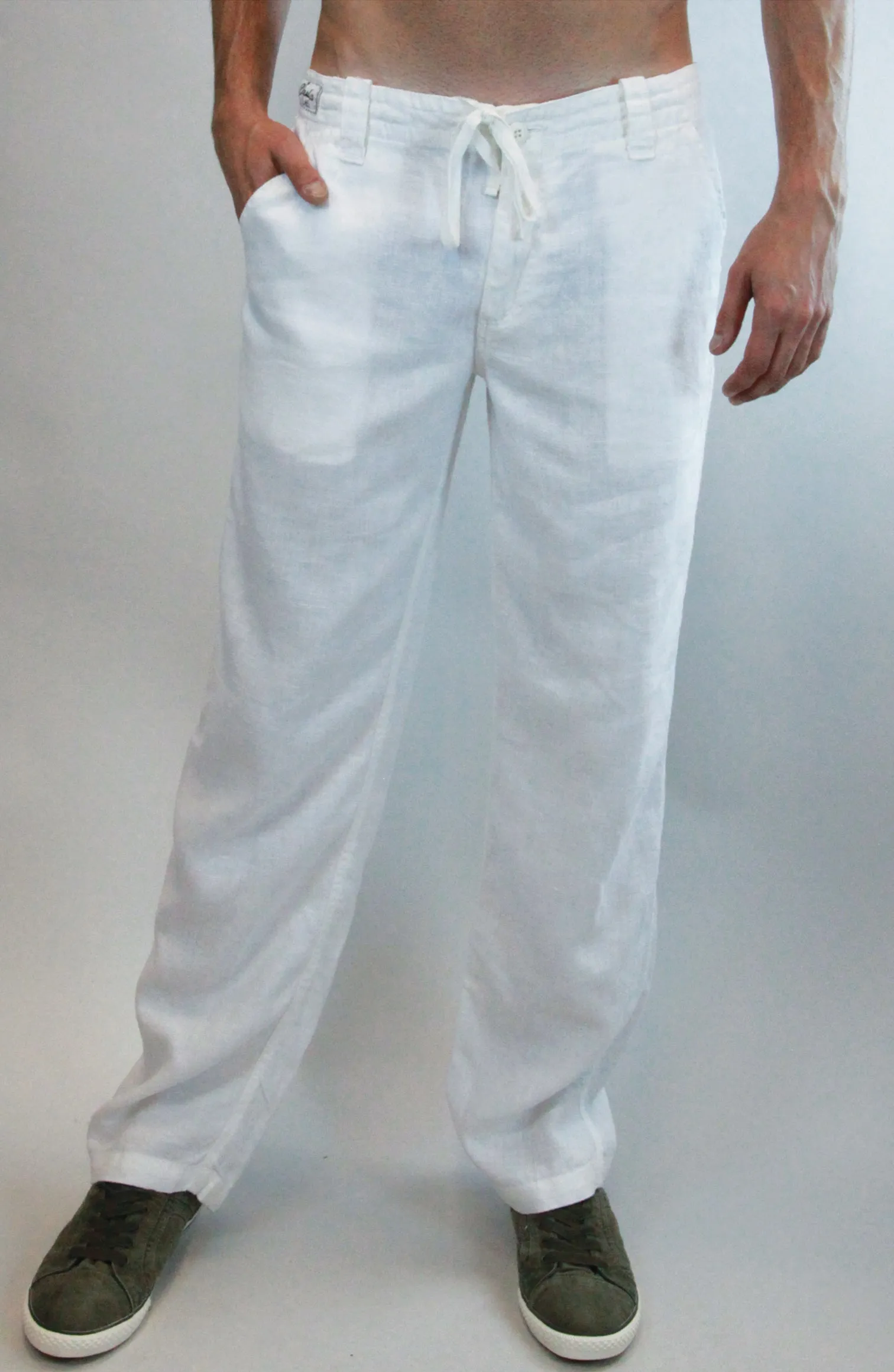 Linen Pants With Drawstring | Relaxed Fit sold by Claudio Milano product image thumbnail 4