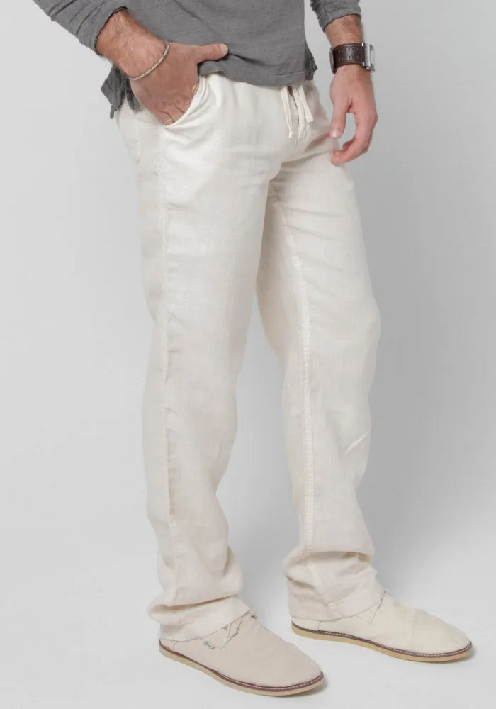 Linen Pants With Drawstring | Relaxed Fit sold by Claudio Milano product image thumbnail 2
