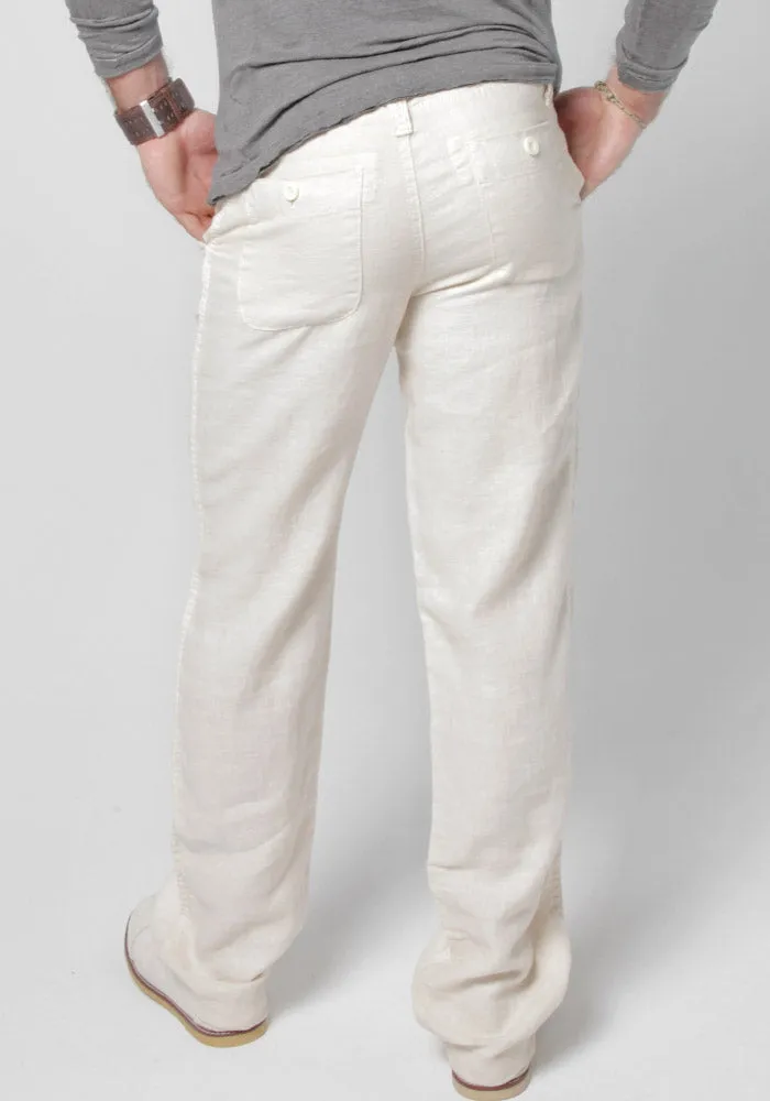 Linen Pants With Drawstring | Relaxed Fit sold by Claudio Milano product image thumbnail 3