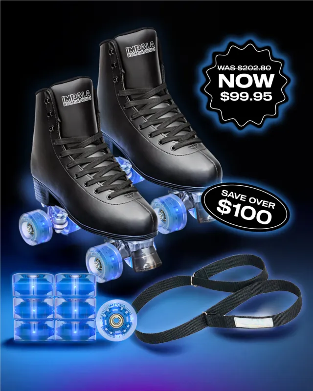 Black Friday Exclusive - Black Light Up Bundle sold by Impala Rollerskates